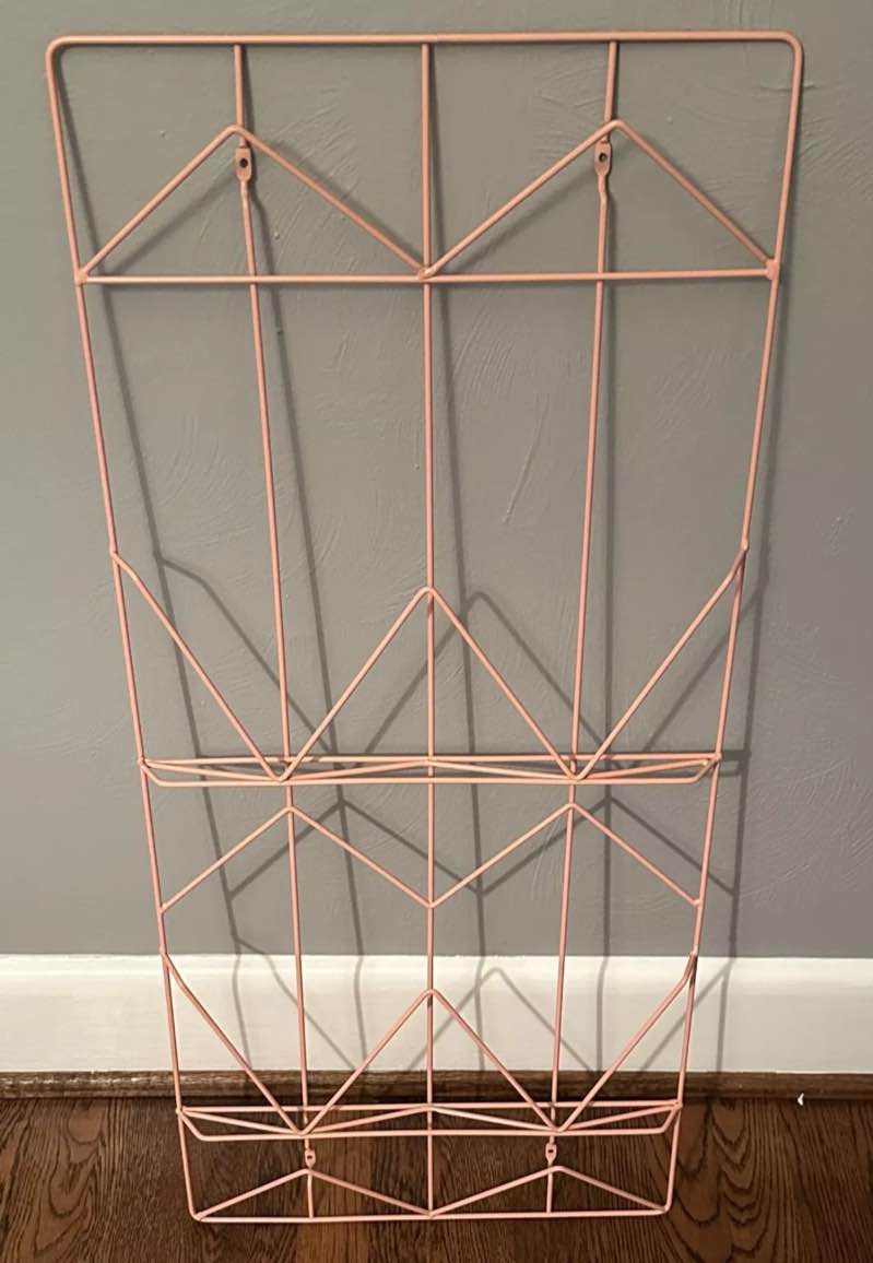 Ikea Kvicksund Steel Memo Board Wall Hanging Storage Rack 34” x 15”