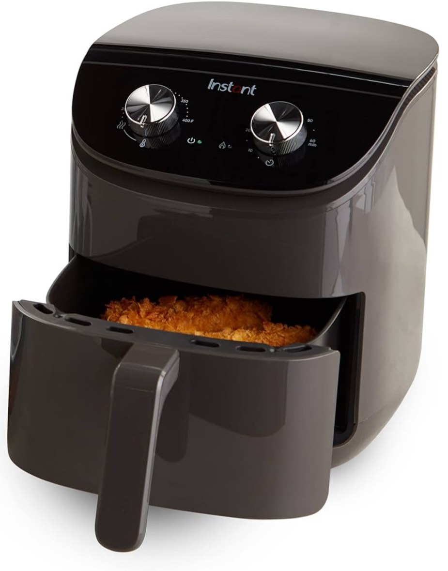 Instant Pot Essentials 4QT Air Fryer with EvenCrisp Technology that Crisps and Reheats, Easily Adjust Time & Temperature For Quick Meals, 100+ In-App Recipes, from the Makers of Instant Pot, Black