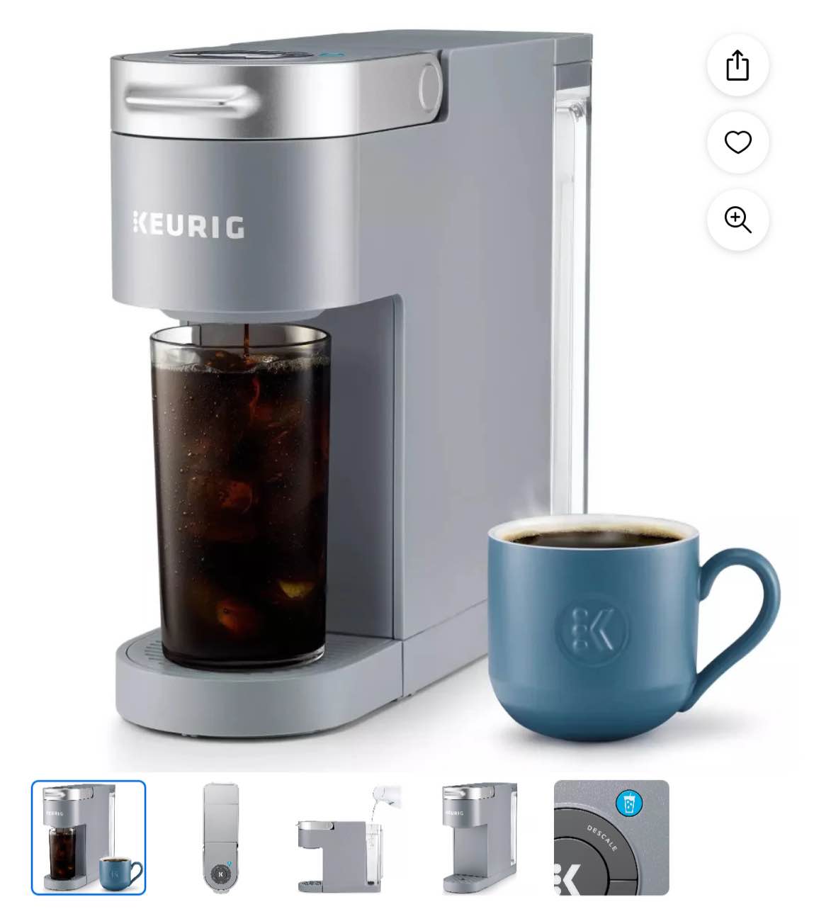 Keurig K-Iced Plus Single-Serve K-Cup Pod Coffee Maker with Iced Coffee Option