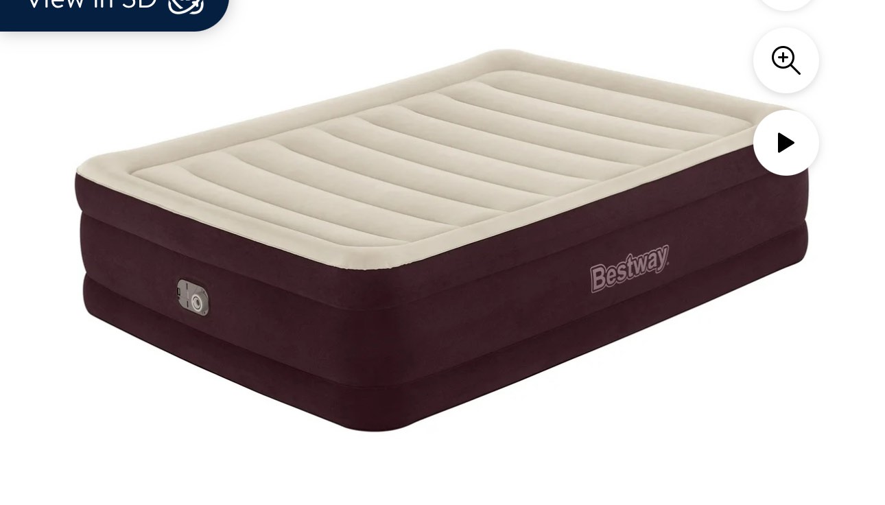 Bestway® Maroon Tritech Airbed Queen 20" with Built-in AC Pump