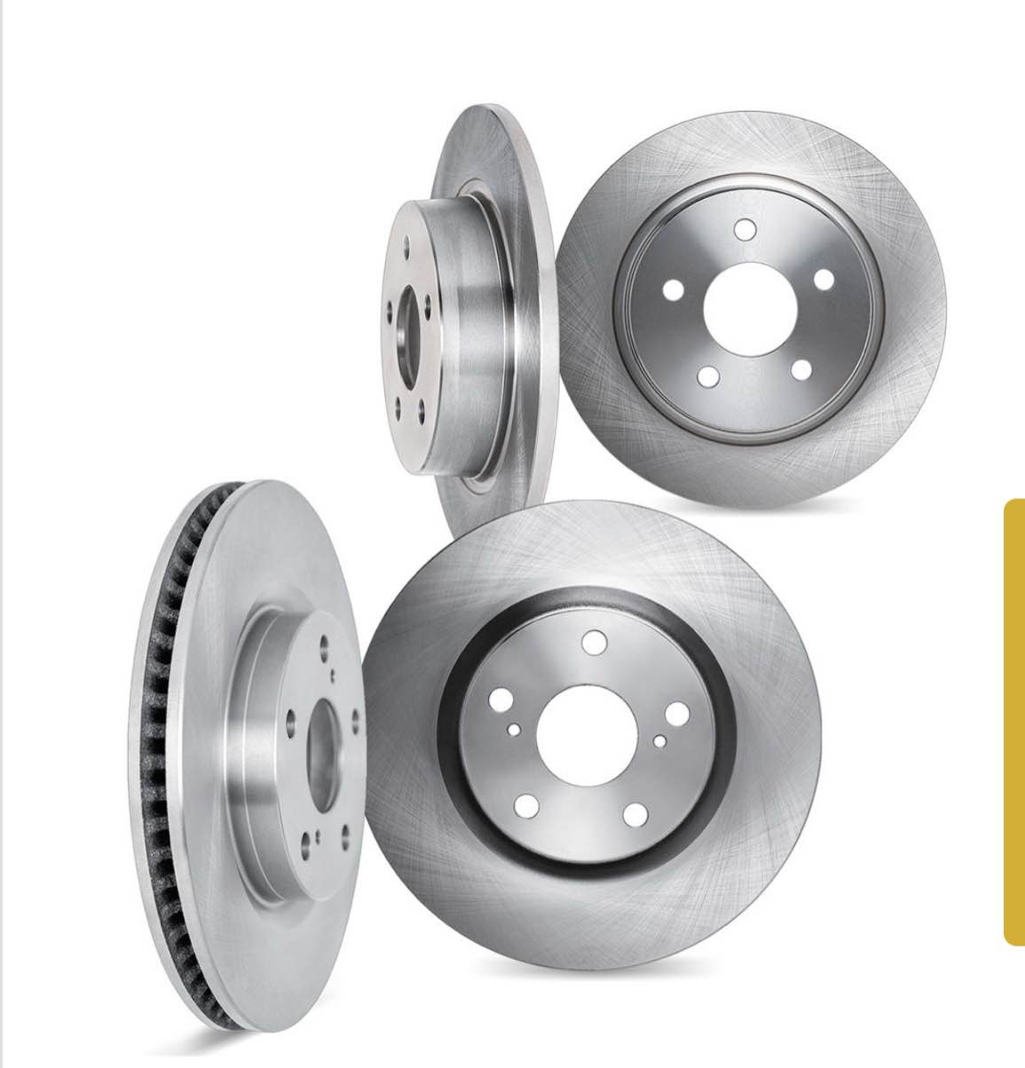 Dynamic Friction 6004-11002 - Quickstop Replacement Brake Rotors 4 Wheel Set