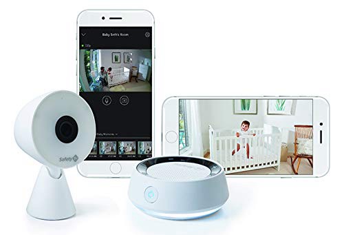Safety 1st HD WiFi Baby Monitor with Sound and Movement Detecting Audio Unit, White
