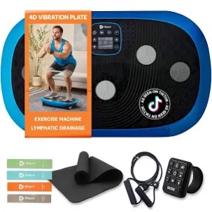 LifePro Rumblex Plus 4D Vibration Plate Exercise Machine -Triple Motor Oscillation,Linear, Pulsation+3D/4D Motion Vibration Platform |Whole Body Viberation Machine for Weight Loss & Shaping.