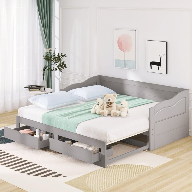 Budyoni Twin Daybed with Trundle and Drawers