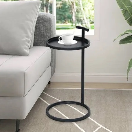 Auzie Round Metal Accent Table