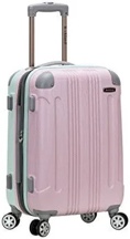 rockland london hardside spinner wheel luggage, mint, carry-on 20-inch