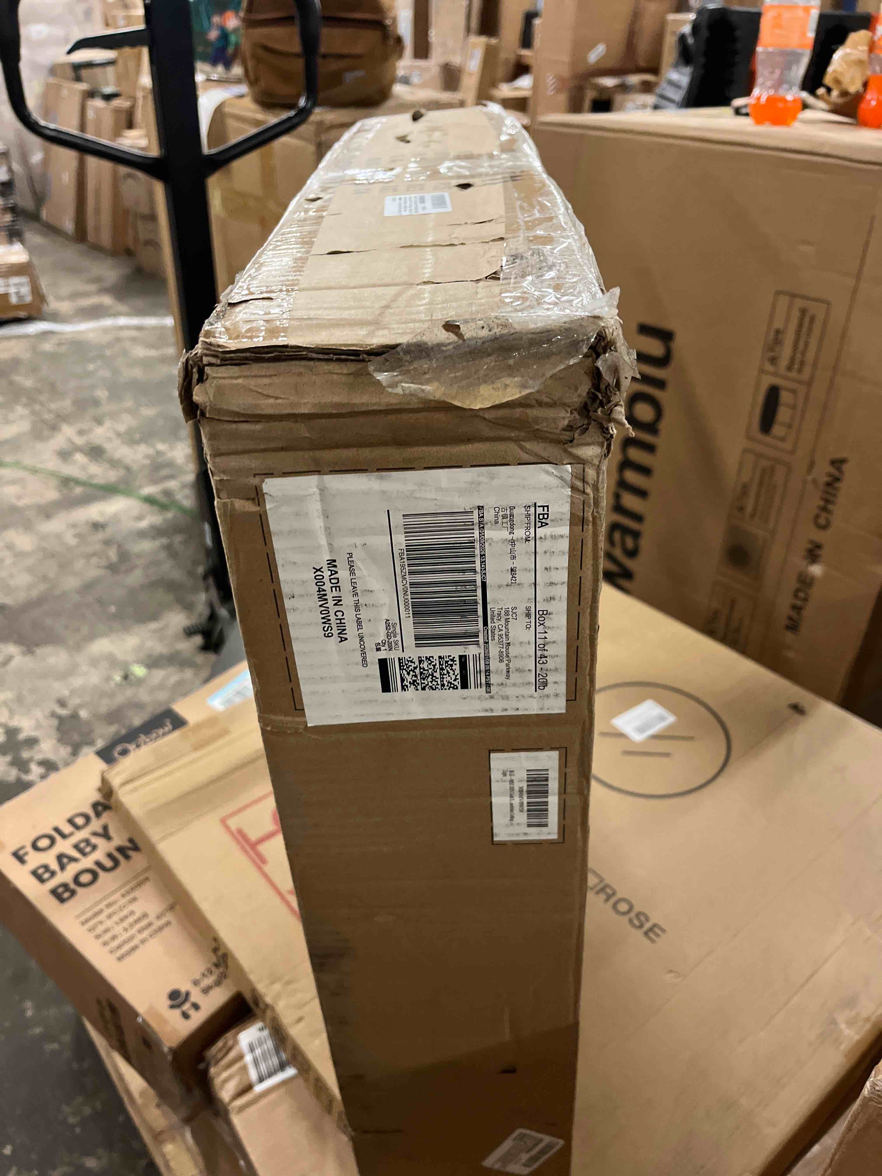 Condition photo showing New/Like New for 20" gold square flush mount crystal ceiling light for flat ceilings, requires 12 g9 bulbs (not included), sparkling glass chandelier for living room/dining room, 28" diagonal