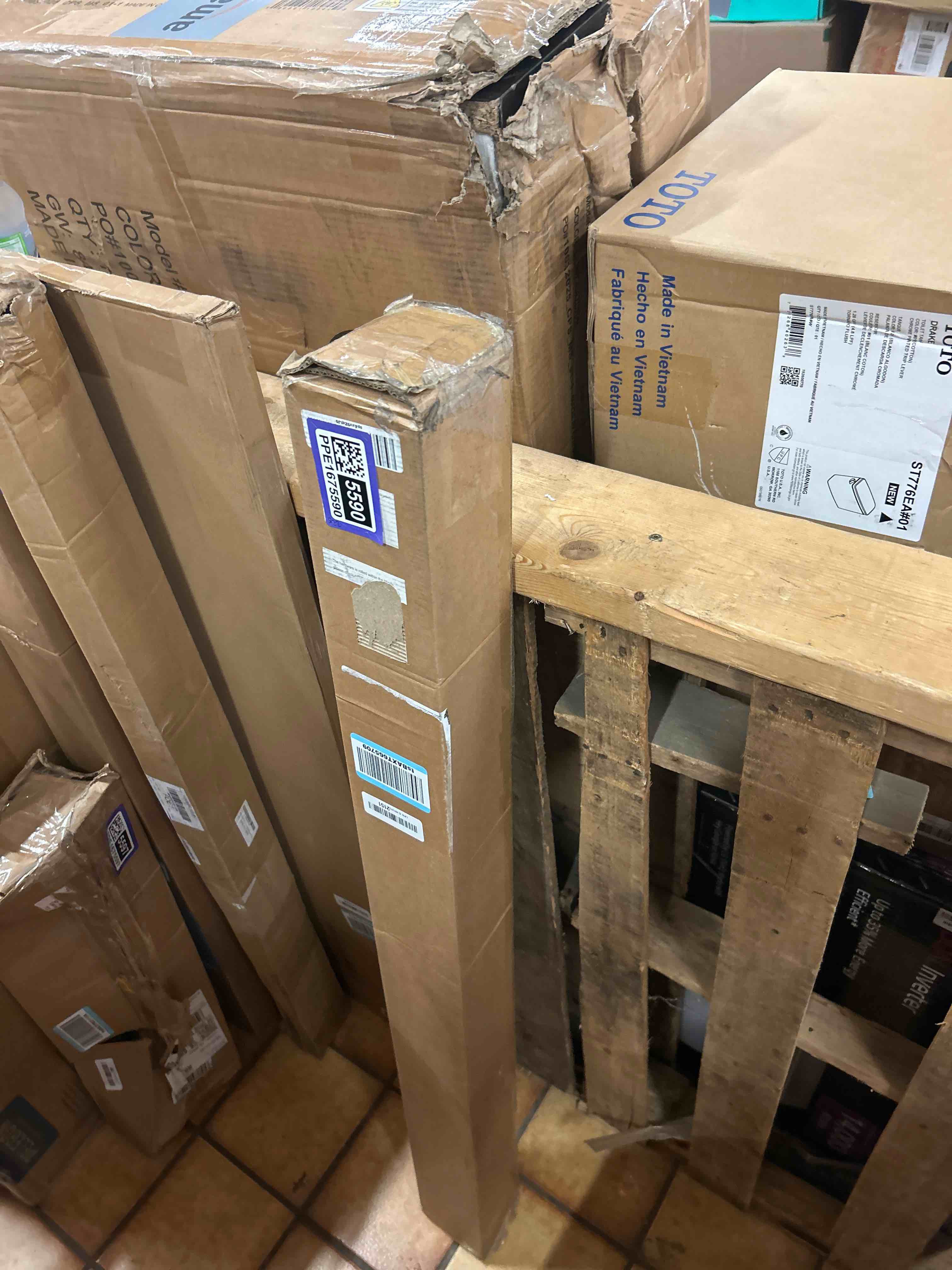 Condition photo showing New/Like New for lazblinds no drill bamboo roman shades, 46" w x 48" h, malay walnut | cordless light filtering natural wood blind, privacy protection, room darkening bamboo blinds for windows