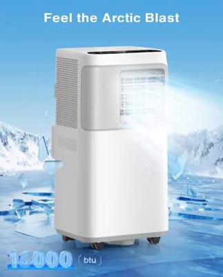 portable air conditioner 16000 btu 730 sq.ft 5-in-1 smart wifi app conditioners