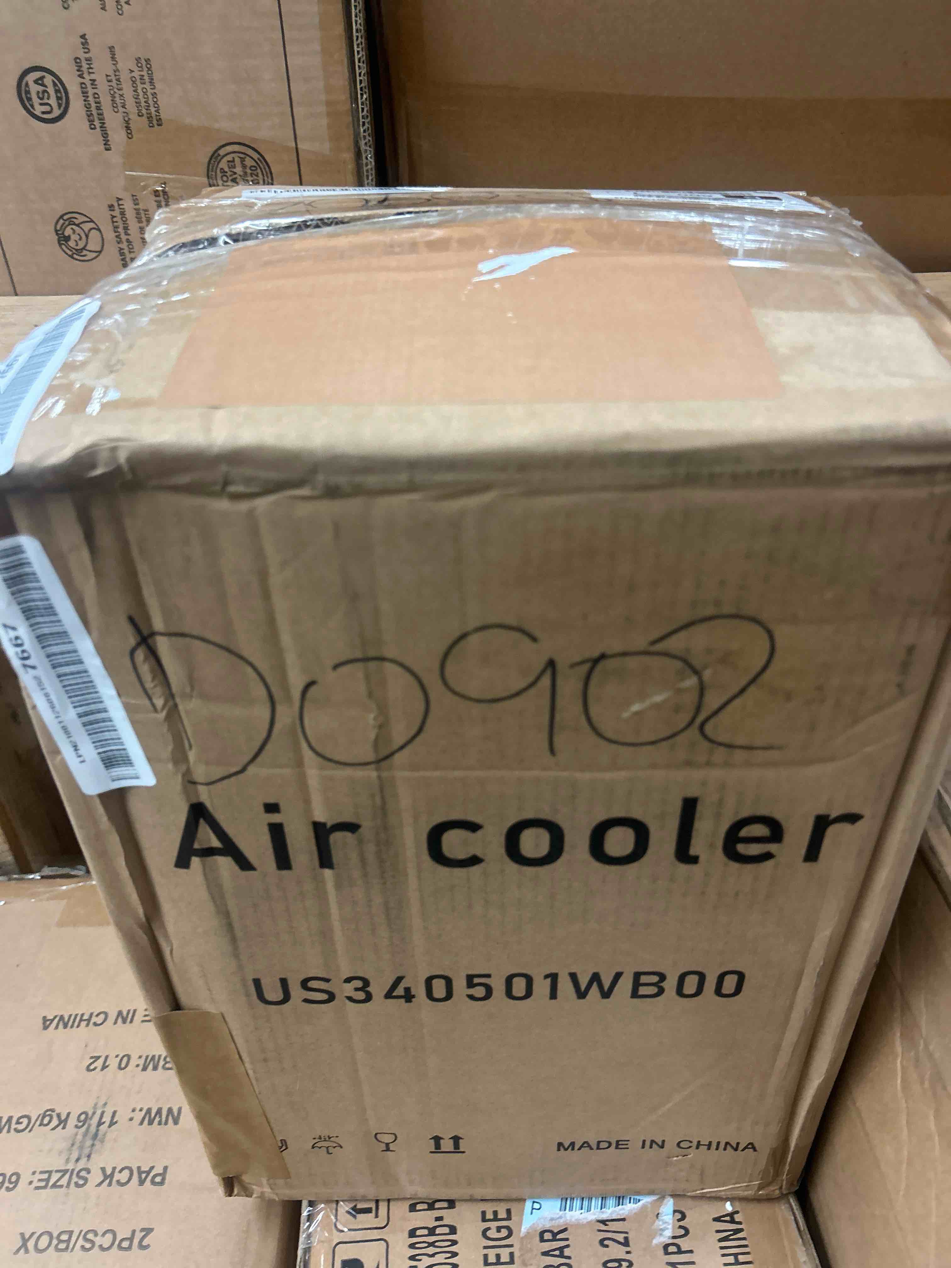 Condition photo showing New/Like New for portable evaporative swamp cooler, windowless small portable air conditioner with 4.2gal water tank, 4 wind modes 3 speeds, personal mini air cooler for bedroom office dorm small room indoor use