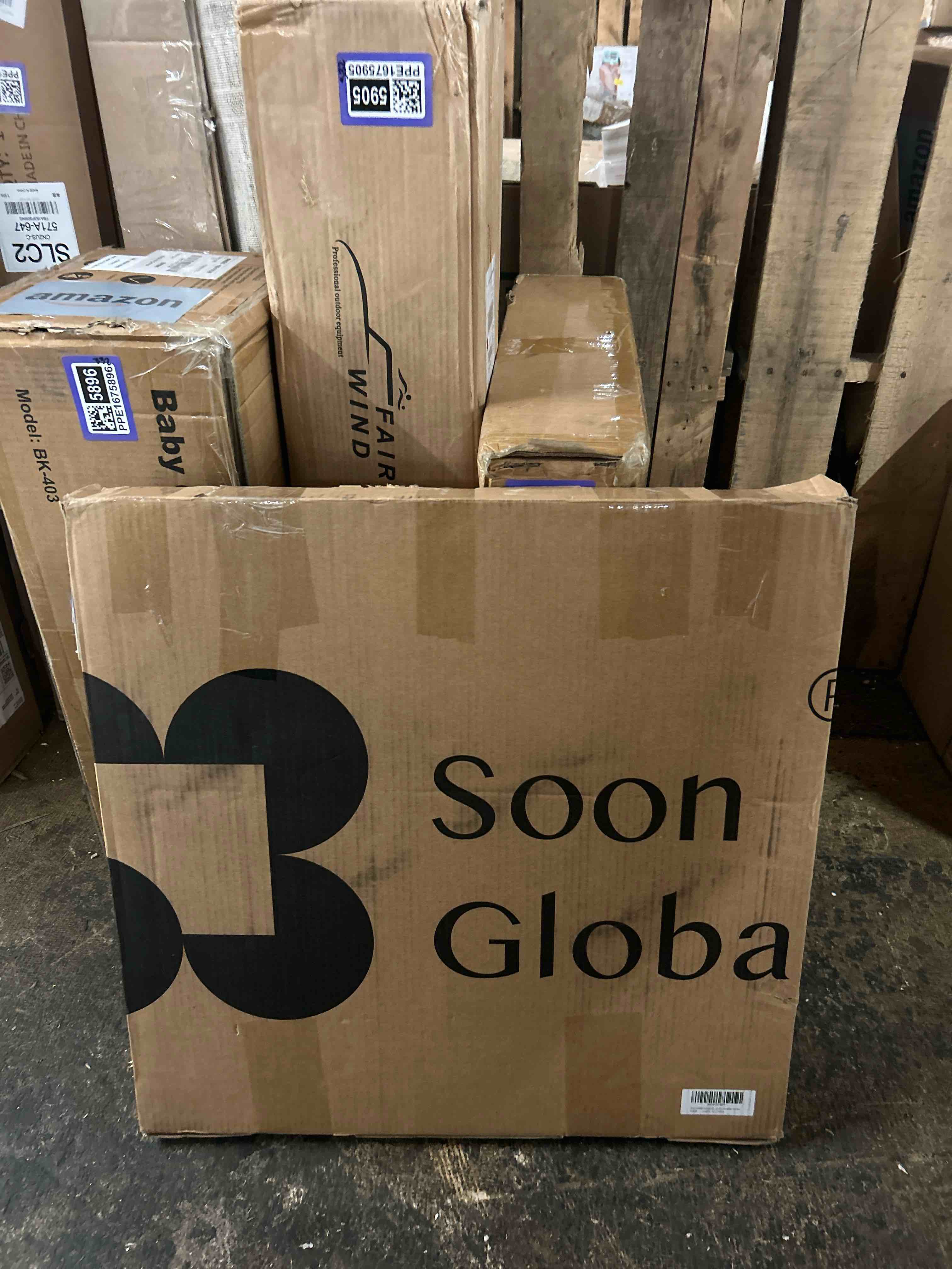 Condition photo showing New/Like New for soon global acoustical wall panels, 6-piece 23.62 x 23.62 inches art acoustic panels, decorative acoustic panels, acoustic wall panels, sound absorbing wall art, arcadian vortex