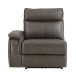 Condition photo showing New/Like New for homelegance maroni power left side reclining chair with power headrest in dark brown