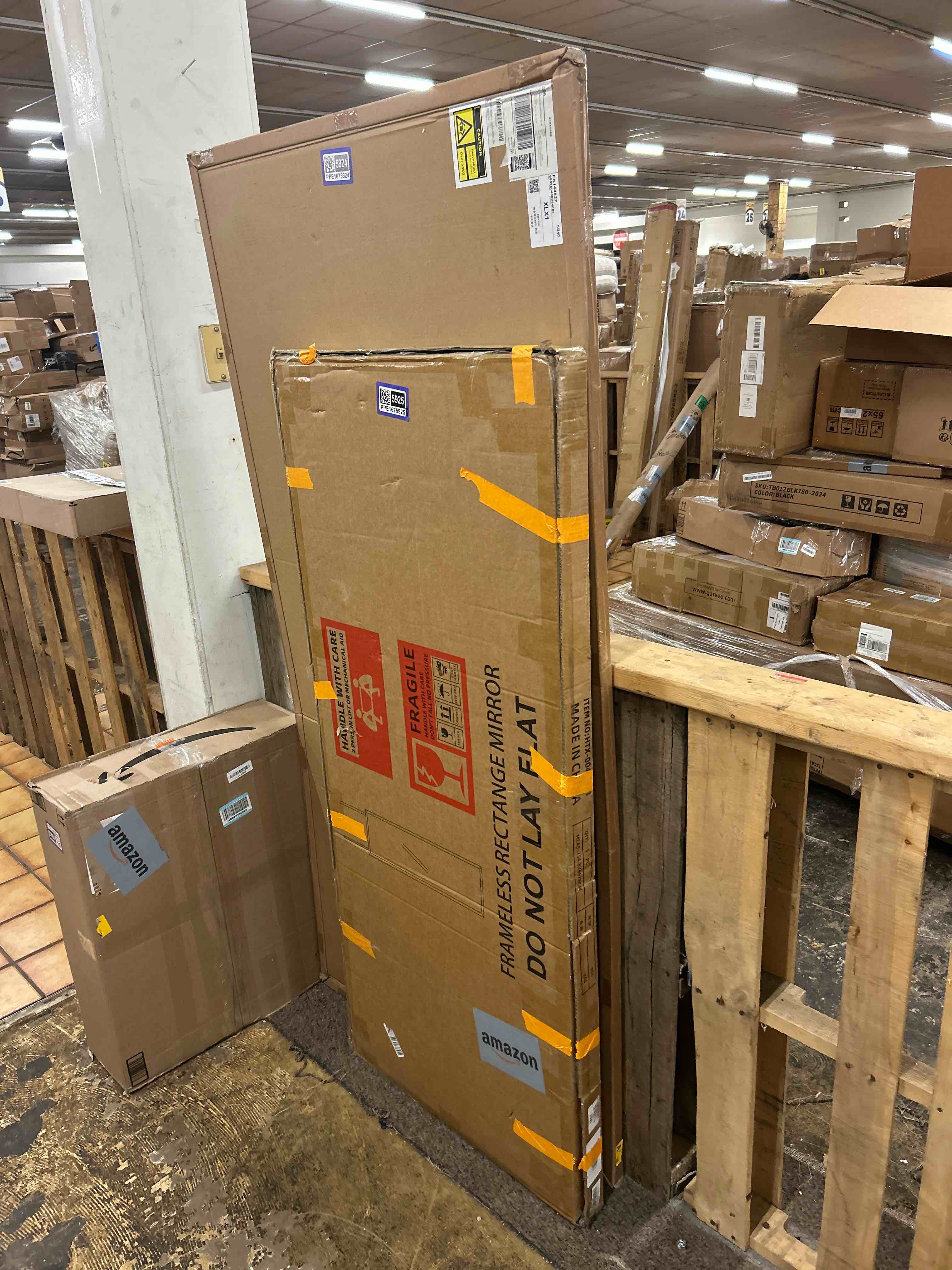 Condition photo showing New/Like New for antok 58"x20" over the door mirror, full length mirror door hanging with aluminum metal frame, rectangle wall mounted body mirrors for bedroom, dressing & makeup mirrors for daily outfit check, black