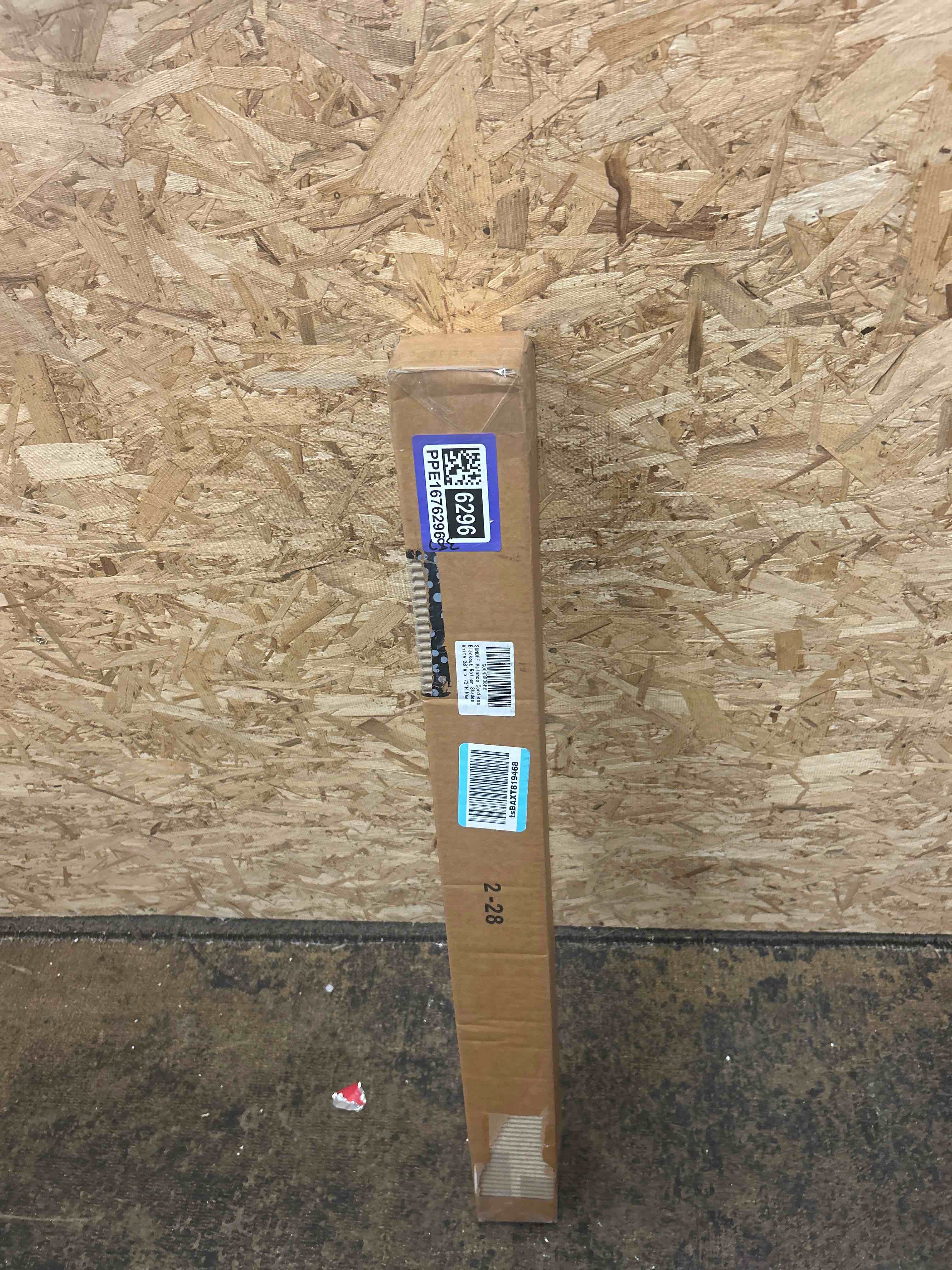 Condition photo showing New/Like New for sunoff cordless blackout roller shades blinds,28" w x 72" h,white | for window door free-stop, pull down room darkening with valance, thermal insulated woven fabric for home & office
