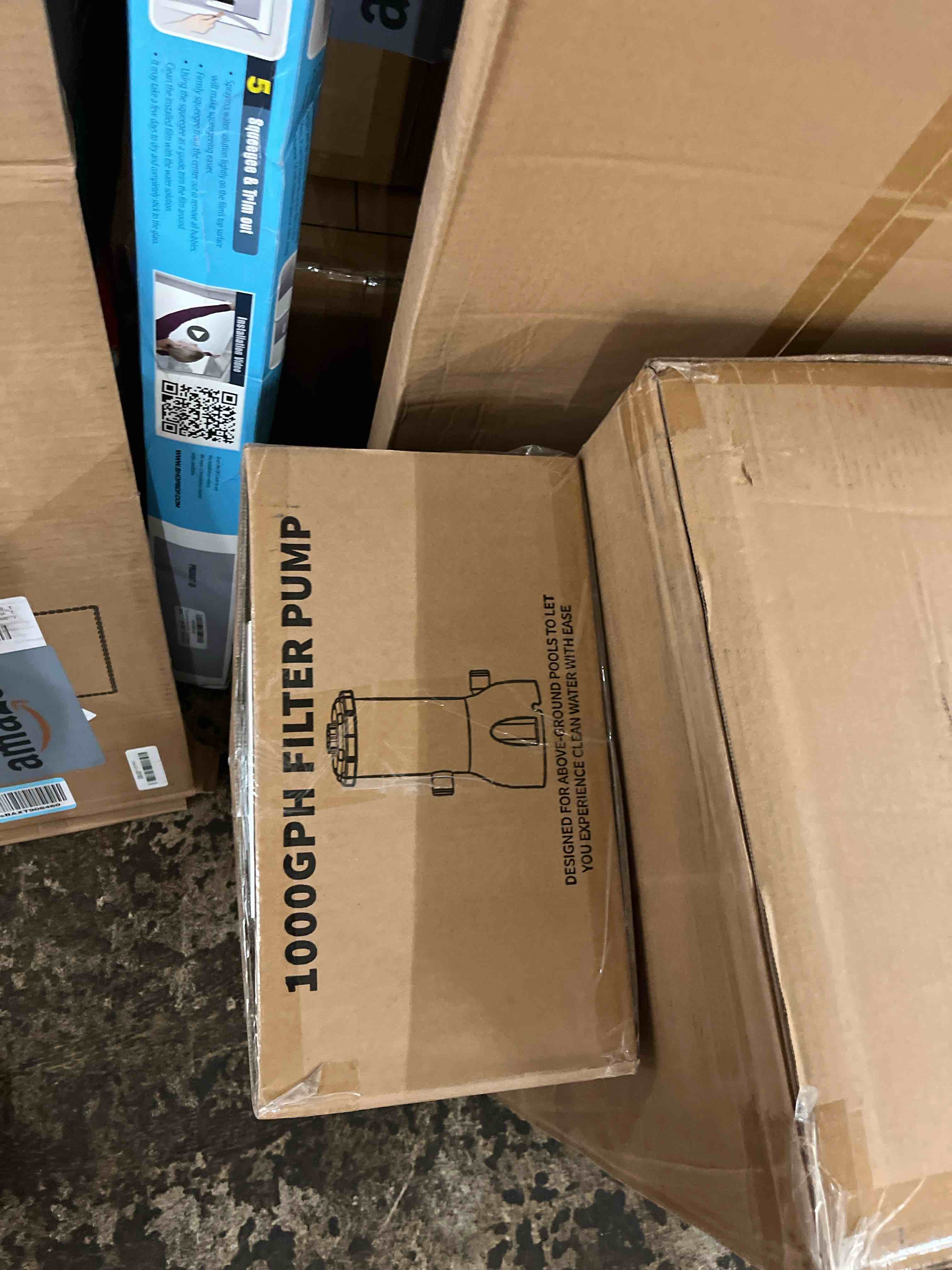 Condition photo showing New/Like New for kimfilter pro series 1000 gph above ground pool filter pump | efficient filtration & powerful water circulation, improved water cleanliness & clarity - gray