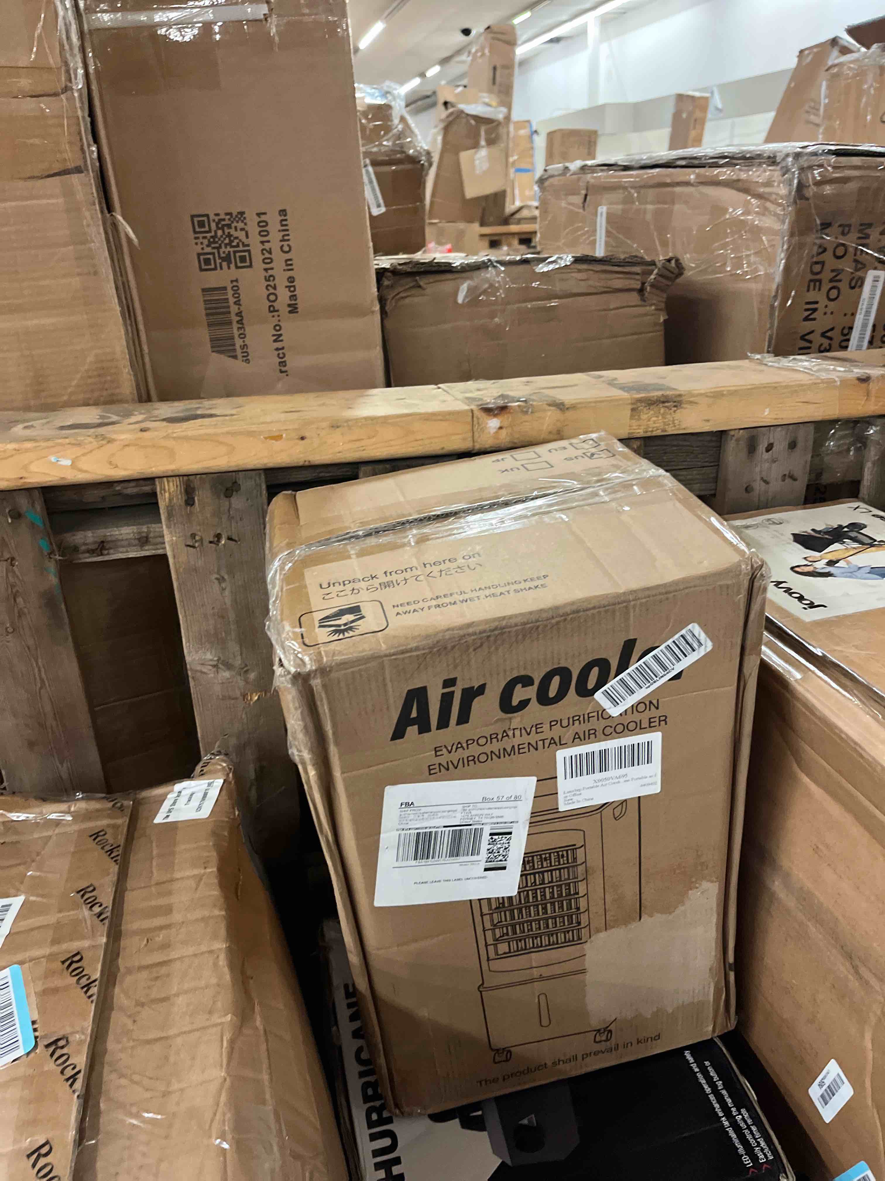 Condition photo showing New/Like New for portable air conditioners, [2.5 gal] fast cooling evaporative air cooler, 60w quiet portable ac unit w/remote & timer, 4-in-1 swamp cooler, windowless air conditioners fan for bedroom dorm garage