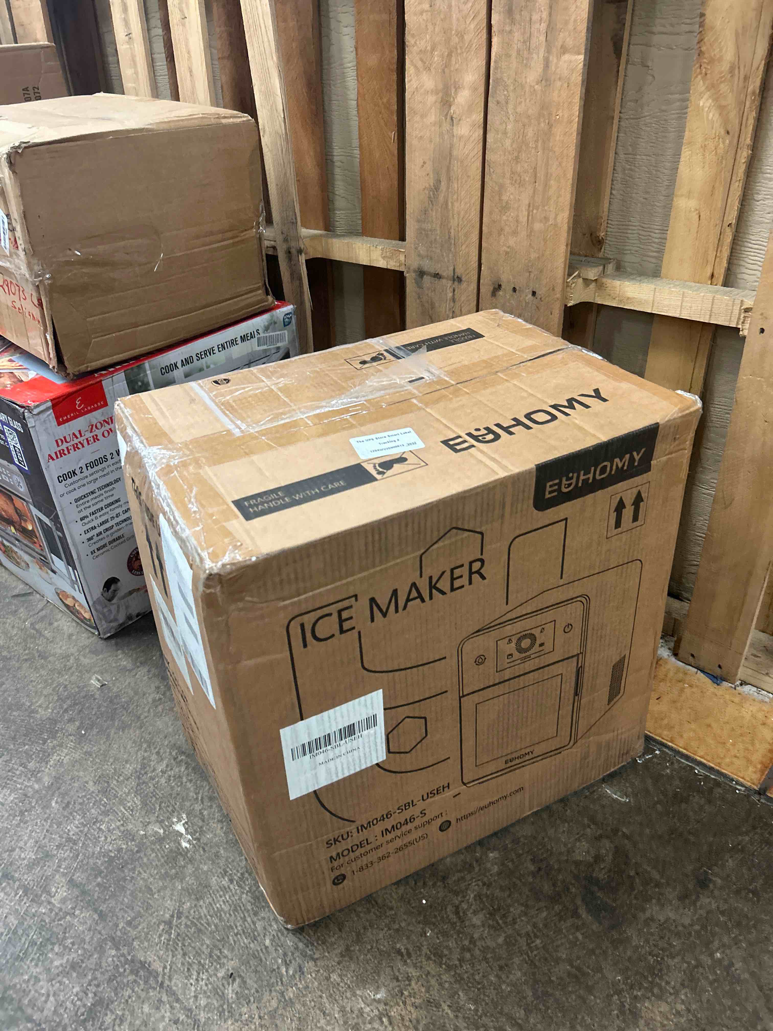 Condition photo showing New/Like New for euhomy 2" ice ball maker countertop, 4pcs ready in 40mins, 144pcs/day, self-cleaning sphere ice maker machine with crystal clear ice, round ice cube maker for whiskey & bourbon
