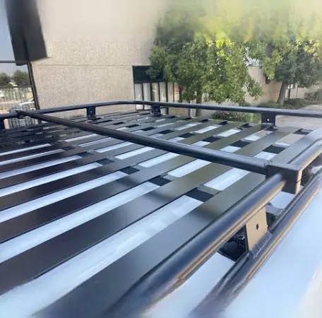Condition photo showing New/Like New for starone 60" truck topper ladder rack,adjustable aluminum camper shell roof rack for kayak/ladder/lumber/cargo,500lbs