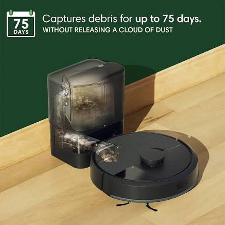 Condition photo showing New/Like New for irobot roomba 105x robot vacuum & mop combo, autoempty dock, self emptying for up to 75 days, 70× power lifting suction, smart lidar mapping, app & voice control, ideal for homes with pets & kids