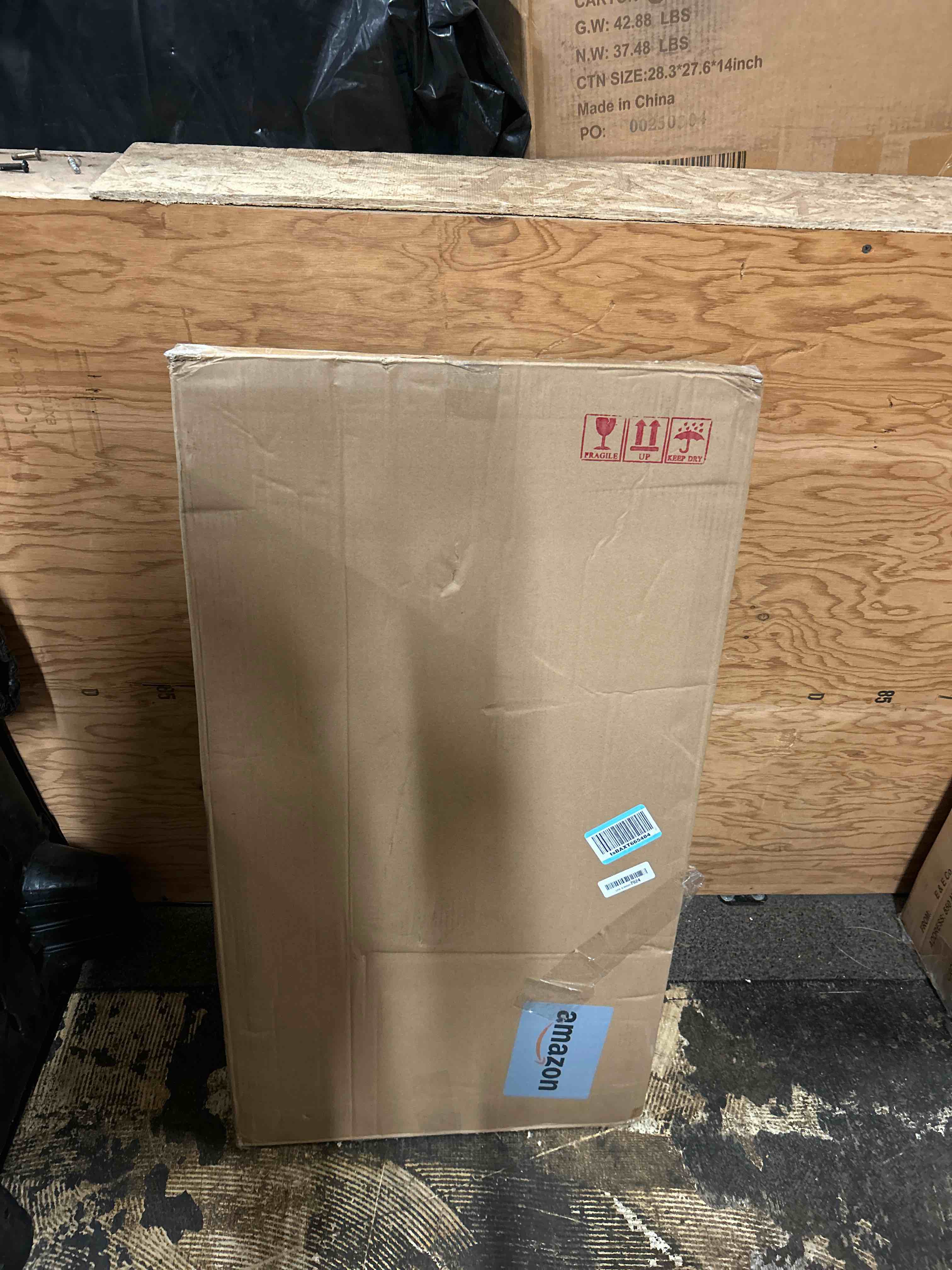 Condition photo showing New/Like New for 14x24 frame gold solid pine wood picture frame uv acrylic, foam board backing & hanging hardware included