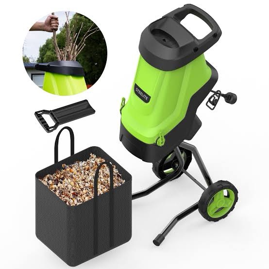 Condition photo showing Good Condition for wood chipper, 15-amp 1.8" cutting diameter electric wood chipper & shredder with 50l collection bag, efficient mulcher for easy cleanup and ideal for yard waste, branches, and leaves