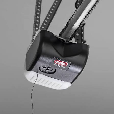 genie chain drive 500 garage door opener - model 1035 - reliable chain drive garage opener,black