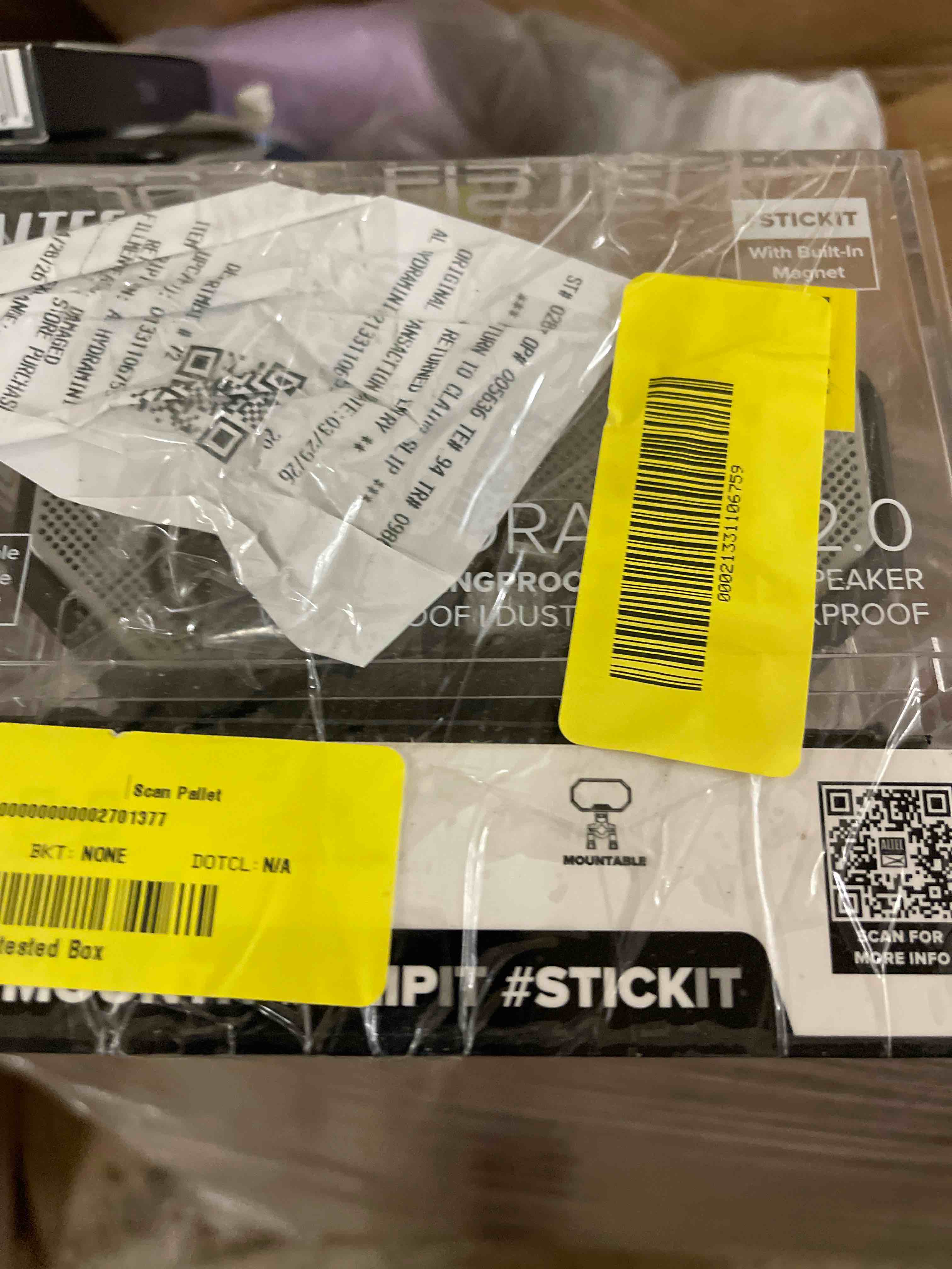 Condition photo showing New/Like New for altec lansing hydramini 2.0 everythingproof magnetic wireless portable bluetooth speaker  black grey  imw1002