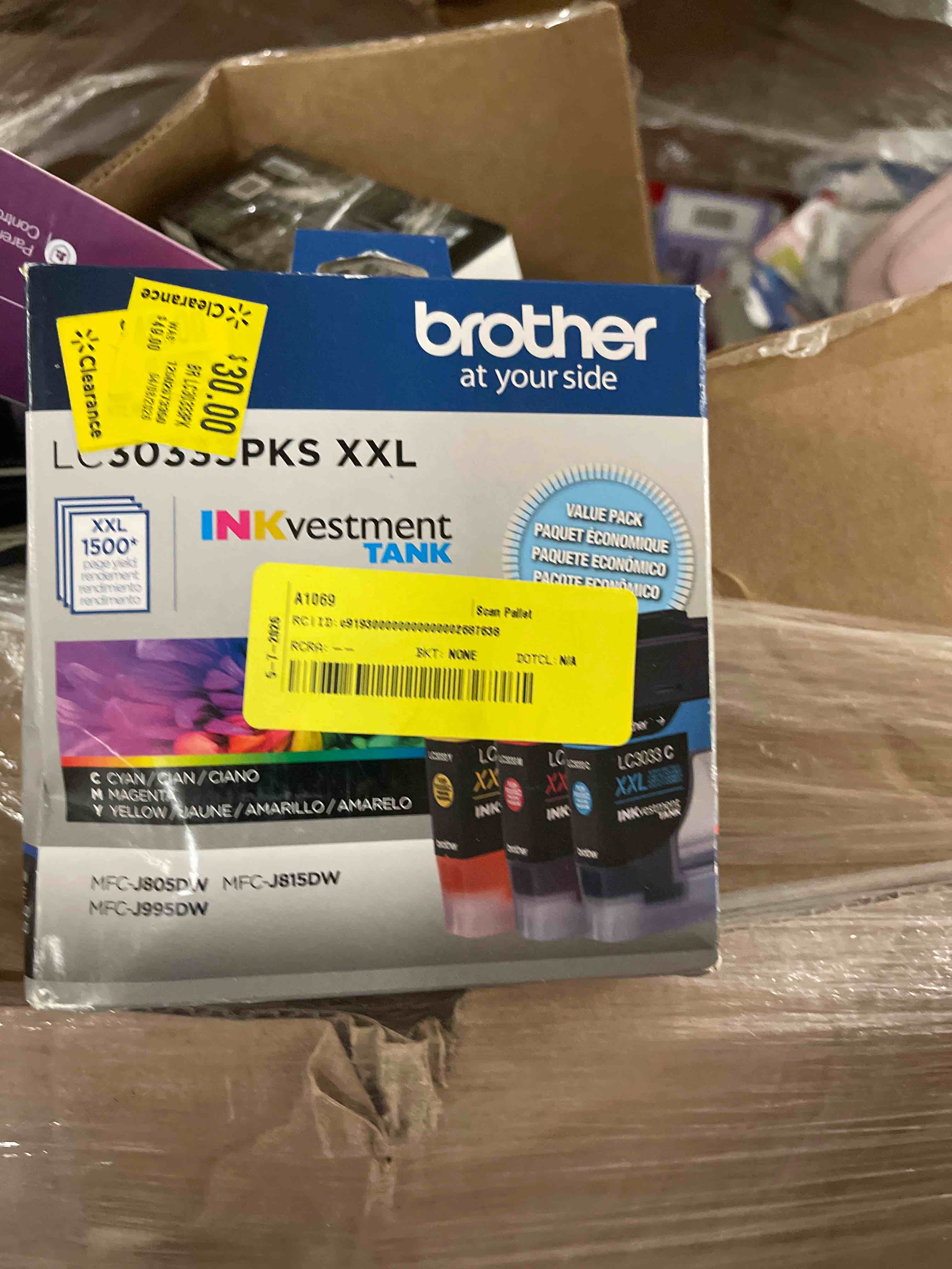 Condition photo showing New/Like New for brother genuine lc30333pks super high-yield 3-pack color inkvestment tank printer ink cartridges