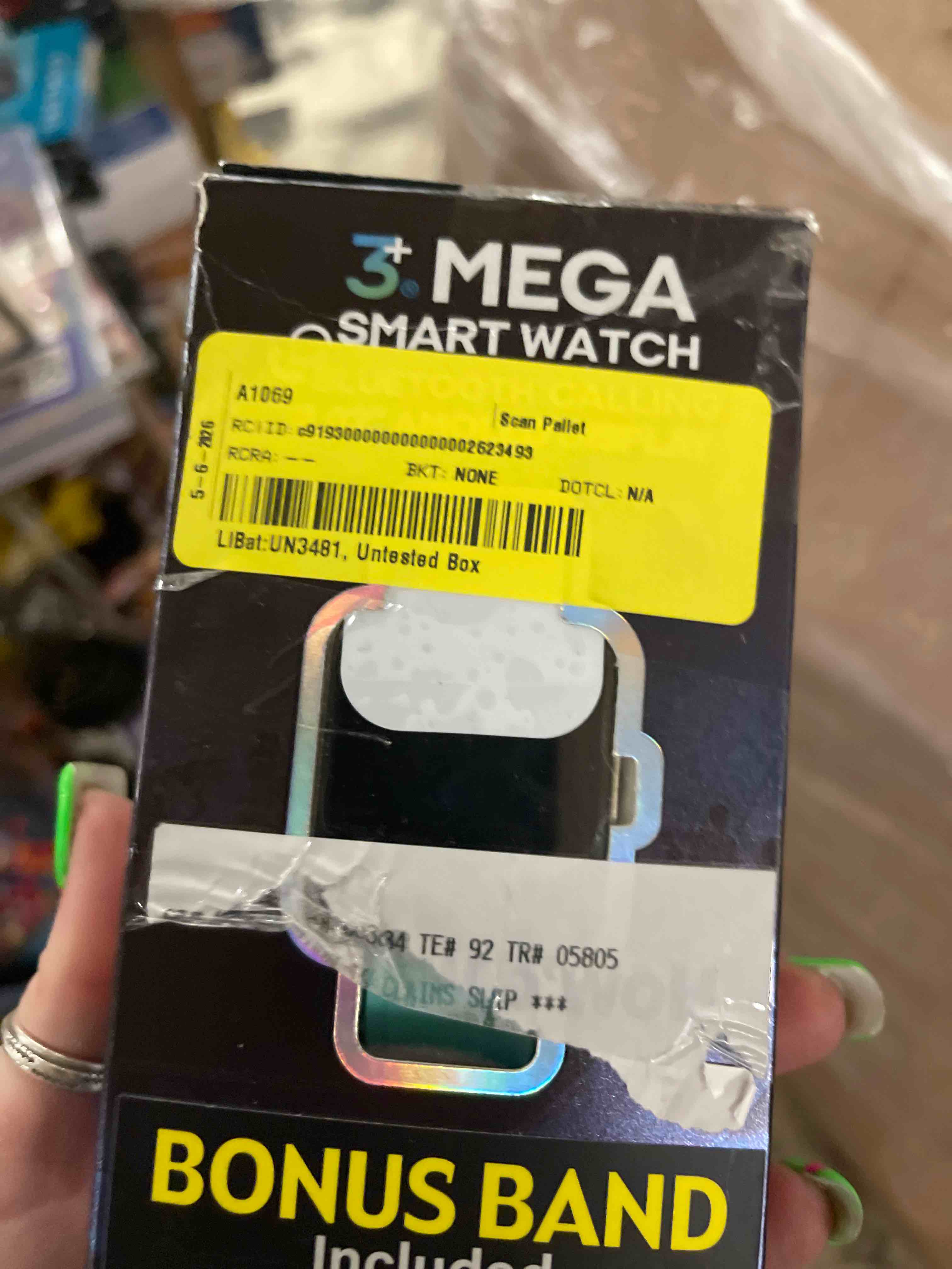 Condition photo showing New/Like New for 3plus mega smartwatch with 2.02" amoled screen for women& men/answer & make calls/sleep monitoring/heart rate/spo2/100+ workout modes/quick reply/women& men/ios and android