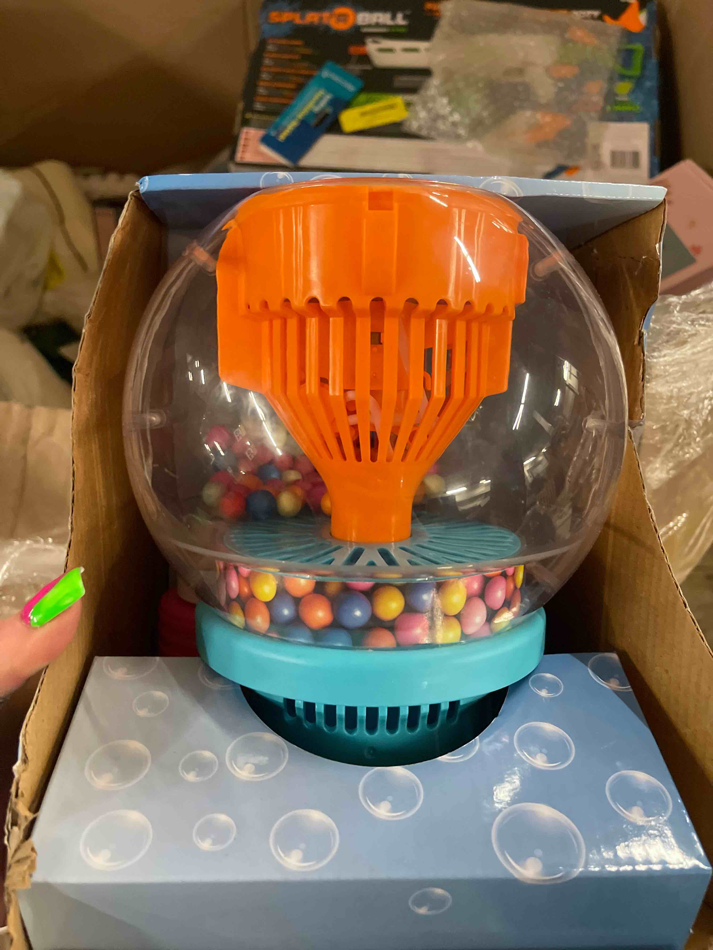 Condition photo showing New/Like New for no brand import ex little kids inc. pop n swirl bubble machine for fun outdoor play