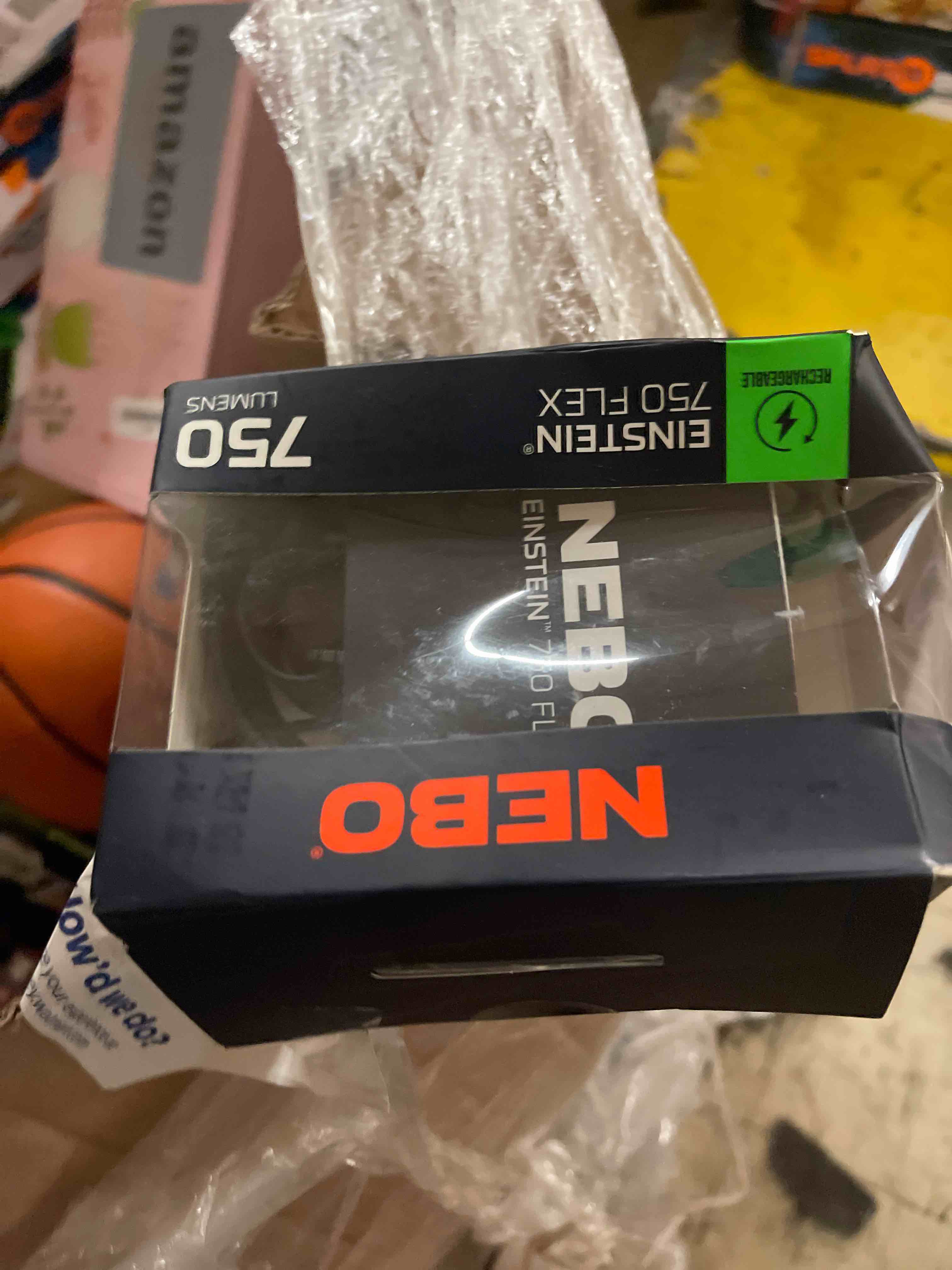 Condition photo showing New/Like New for nebo einstein 750 lumen led gray flex headlamp