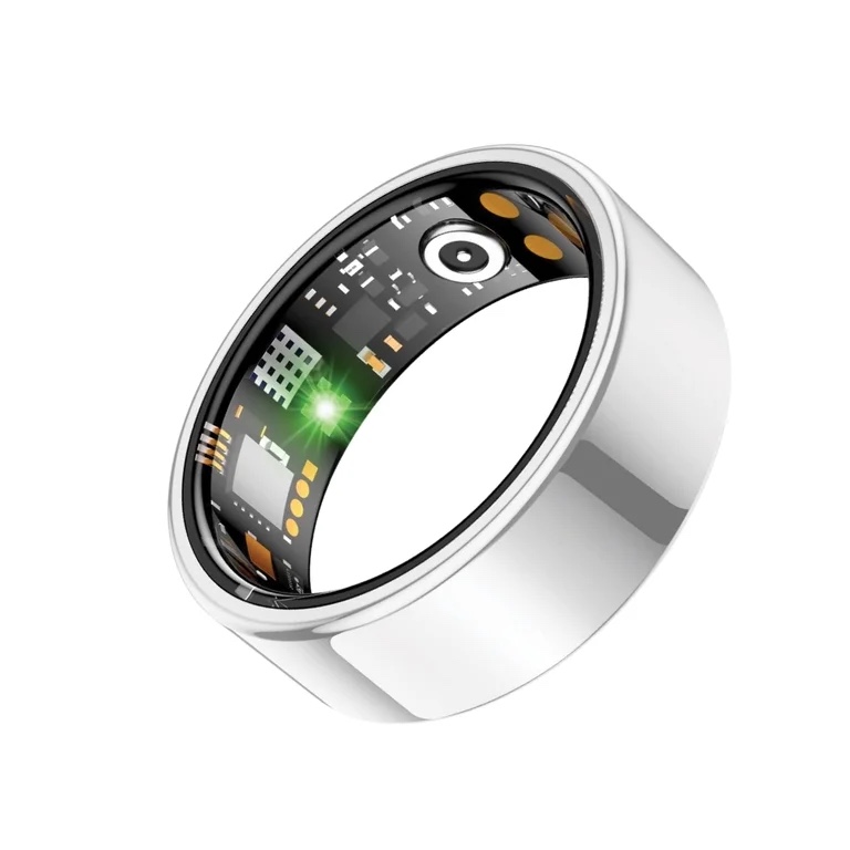 livup smart ring, silver, size 8
