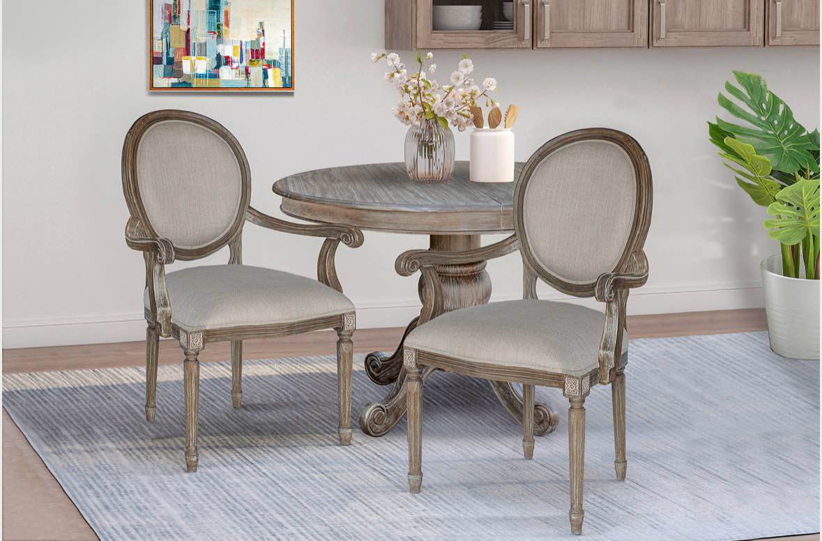 Condition photo showing New/Like New for cottage creek captiva arm chair in beige 7083-0373