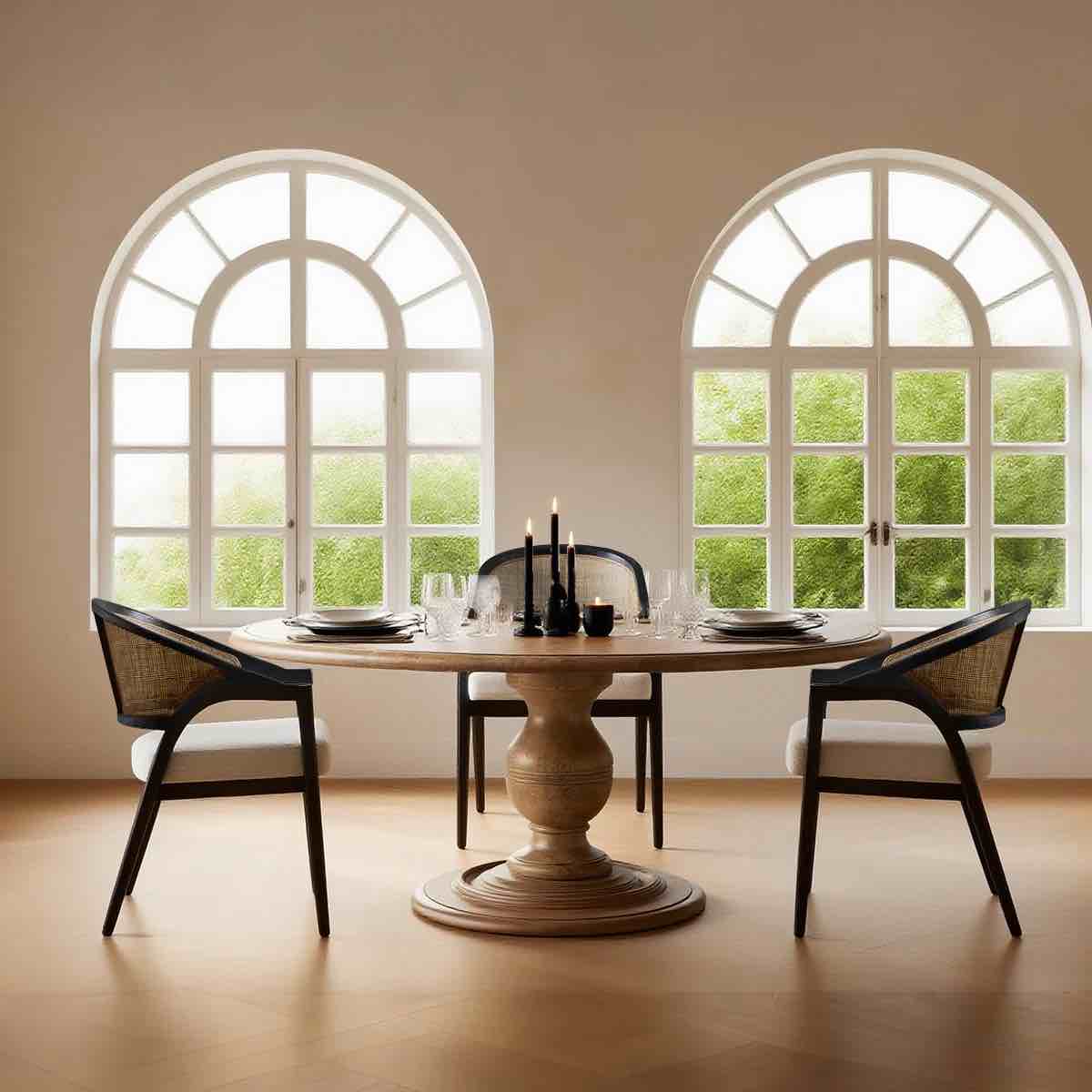 Aliha Foam Padding Wing Back Accent Dining Chair (Set of 2)