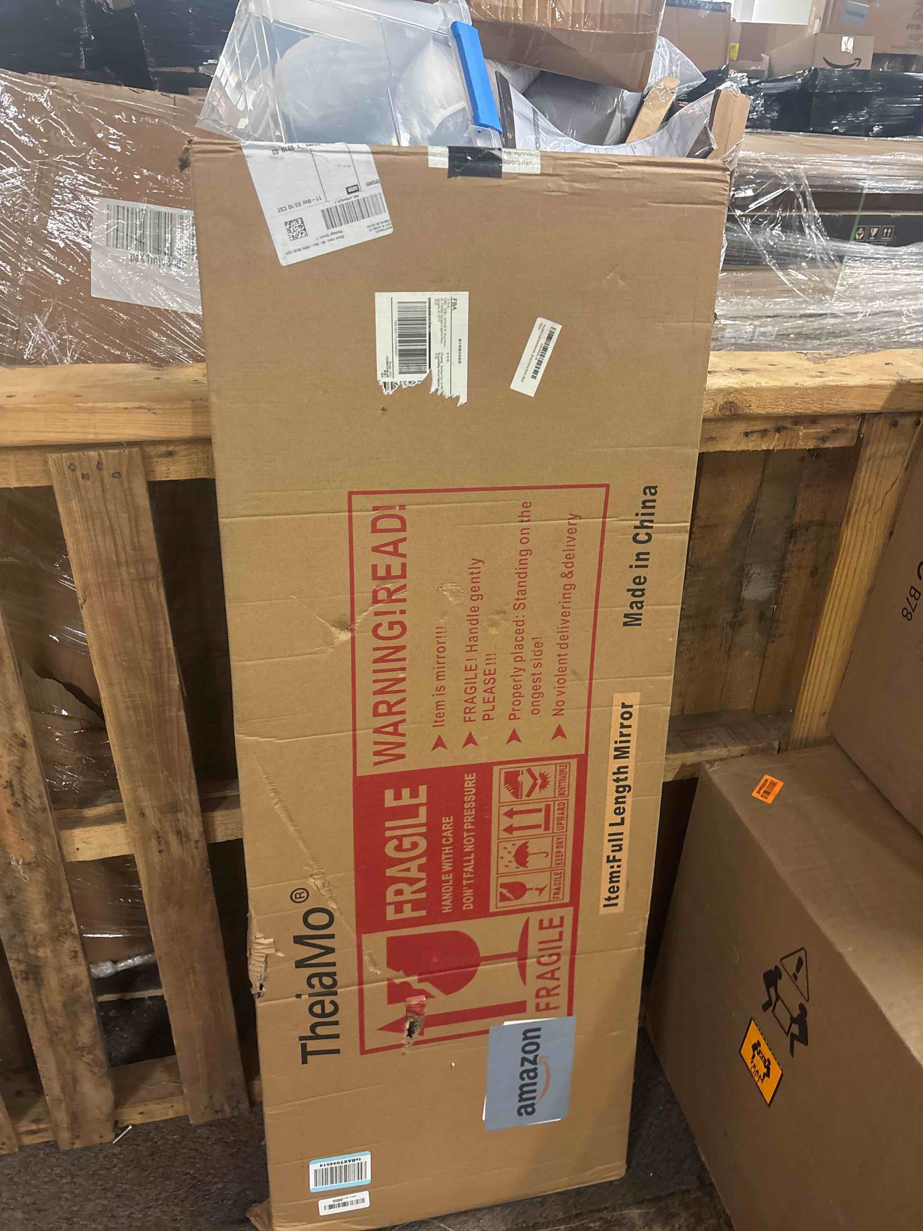 Condition photo showing New/Like New for Oval Wall-Mounted Mirror, 48"16" with Metal Frame, Ultra-Clear Explosion-Proof Dressing Mirror, Simple and Classic Deco for Cloakroom/Bedroom/Living Room, Black