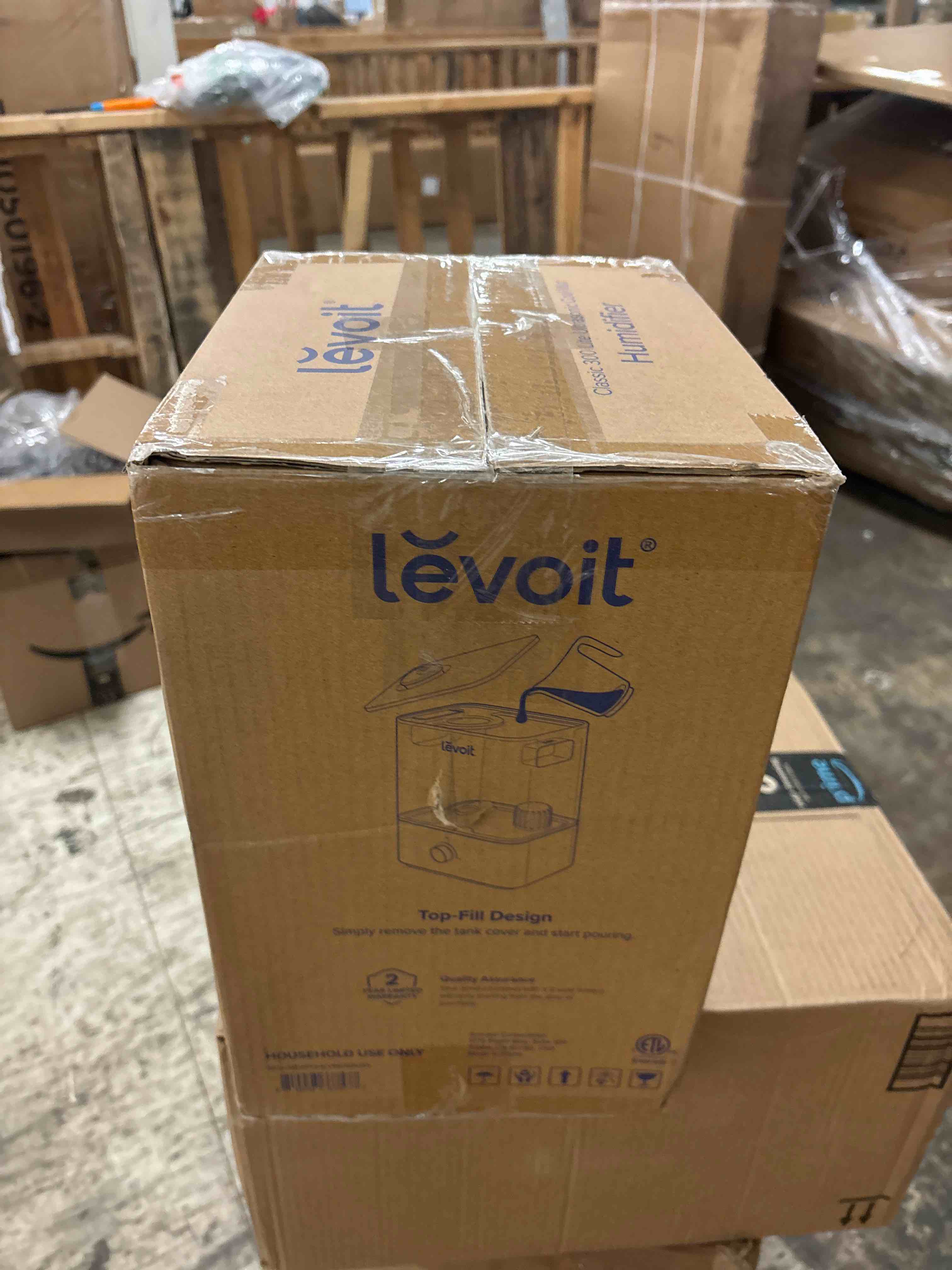 Condition photo showing New/Like New for LEVOIT Classic300 Ultrasonic Top Fill Humidifier, Extra Large 6L Tank Last 60-Hour - Super Quiet, Easy to Use and Clean, 360° Rotation Nozzle, Simple Knob Control, Handle, Auto Shut Off, Gray