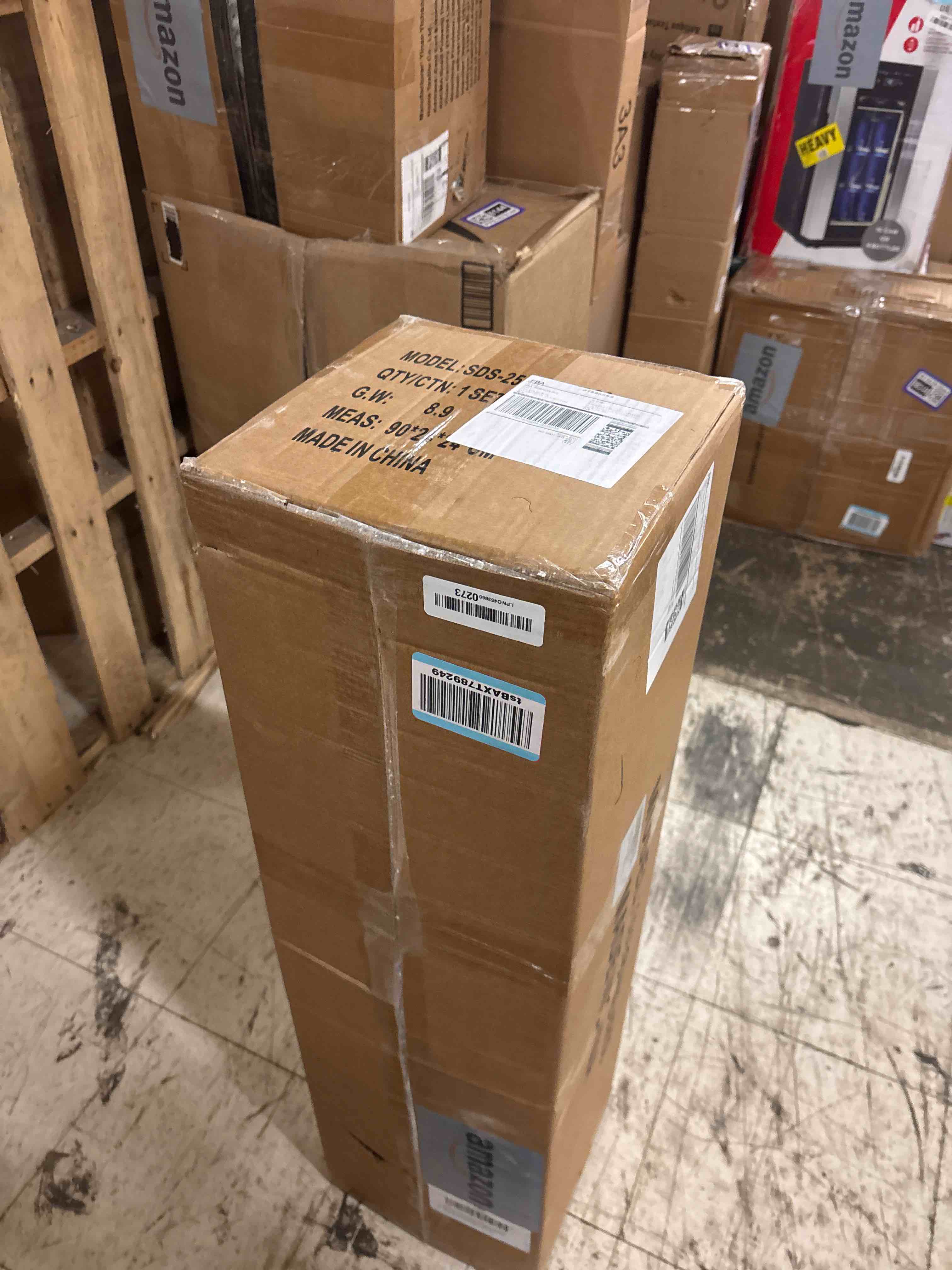 Condition photo showing New/Like New for 2 Pack 4 Ft Snow Flocked Christmas Entrance Tree, Artificial Xmas Tree with 60 LEDs Warm White Light Battery Operated 140 Branches 14 Pinecone Potted Tree for Outdoor Front Door Porch Home Decoration