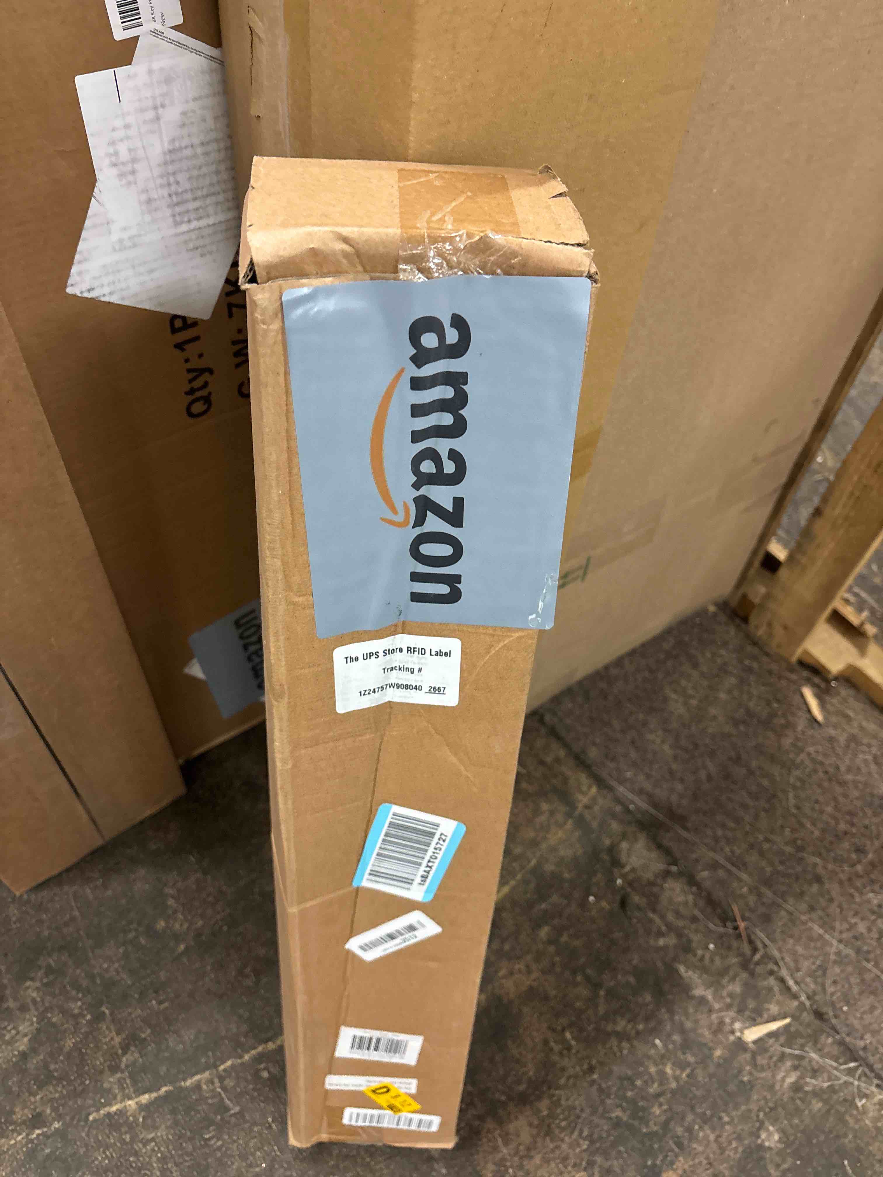 Condition photo showing New/Like New for lazblinds no tools no drill cordless bamboo roman shades, privacy window treatment, roll up bamboo blinds for window 28'' w x 64'' h, natural privacy-natural 28'' w x 64'' h