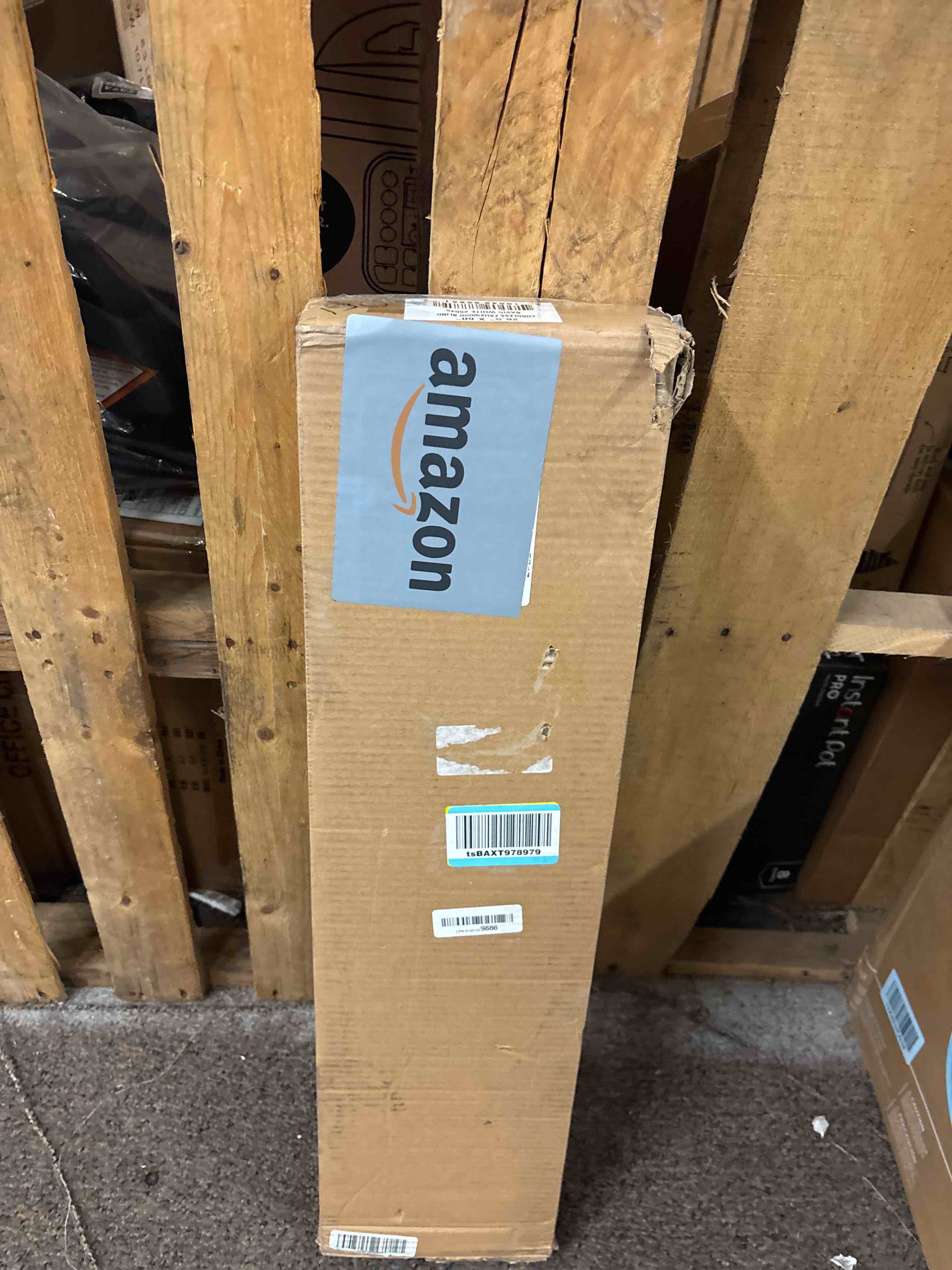 Condition photo showing New/Like New for CHICOLOGY Faux Wood Blinds, Window Blinds, Wood Blinds, Window Shades, Window Treatments, Blinds & Shades, Window Shades for Home, Wooden Blinds, Basic White, 26.5" W X 60" H 26.5"W x 60"H Basic White