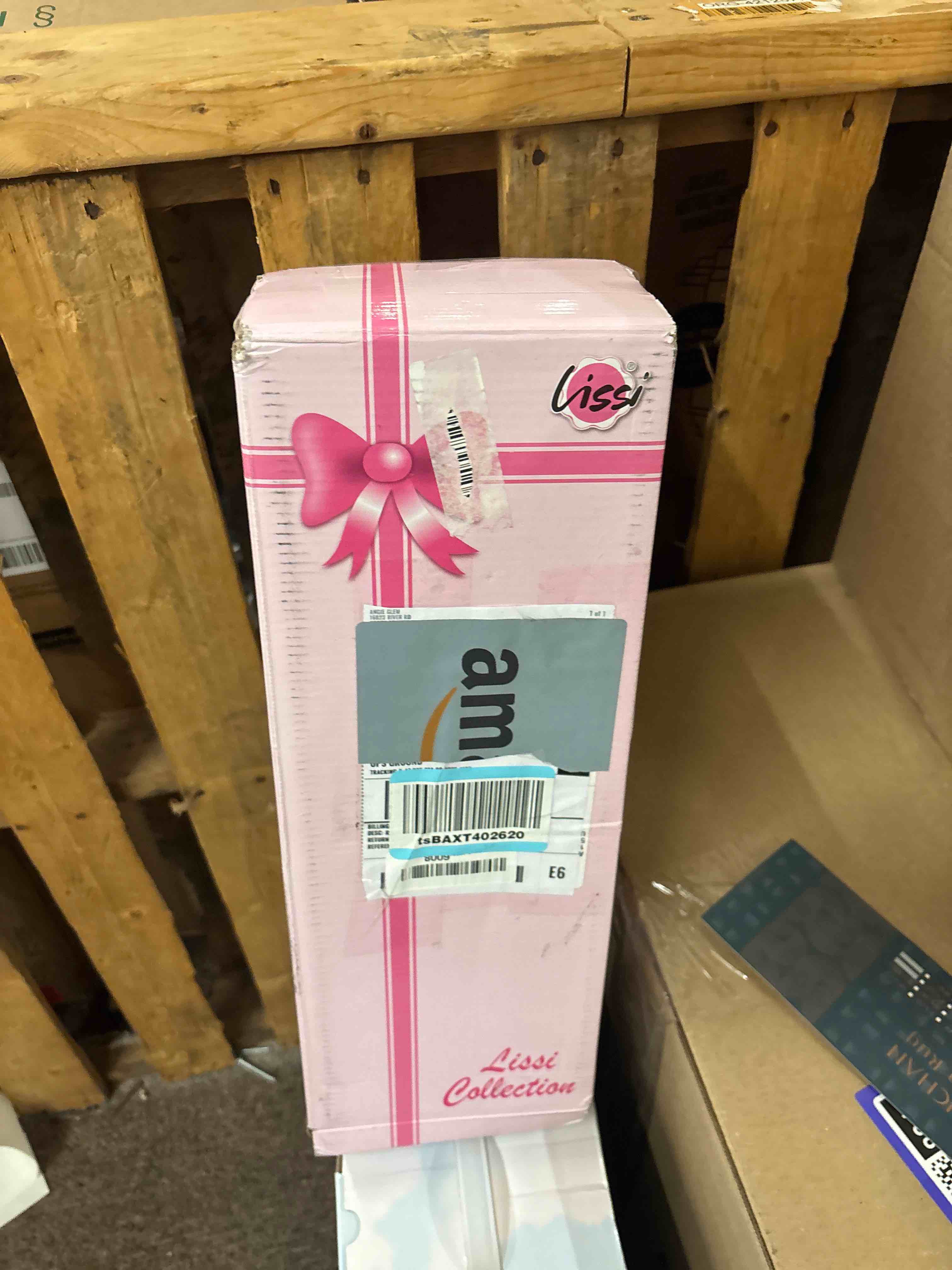 Condition photo showing New/Like New for Lissi: 10" Baby Doll & Umbrella Stroller Set - Pink, White, Animal - Travel Playset, Foldable & Lightweight Design, Toy, Kids & Toddlers Ages 2+