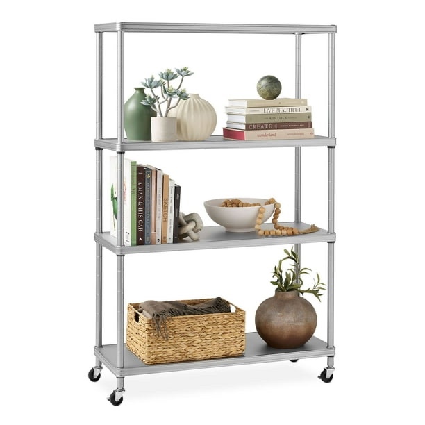 Members Mark Home 4-Tier Steel Shelving with Shelf Liners, 36" W x 14" D x 56.5" H 