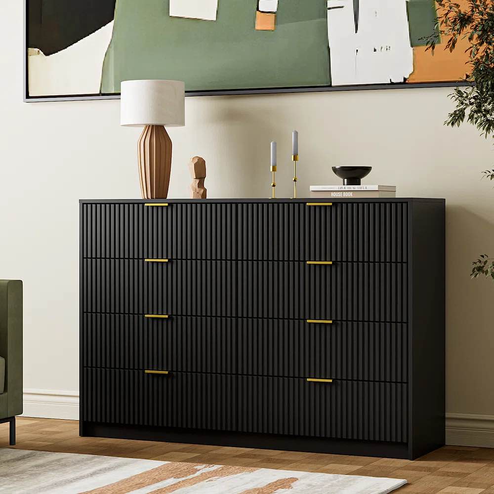 8-drawer double dresser, 55" w
