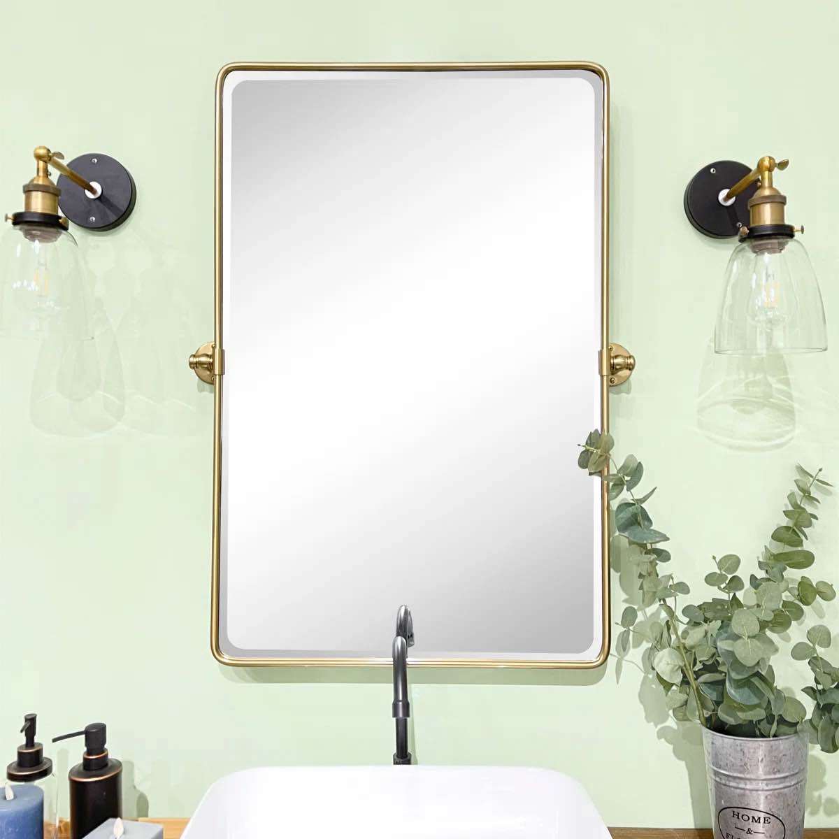 Woodvale Metal Framed Wall Mounted Bathroom / Vanity Mirror 