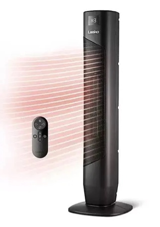 Condition photo showing New/Like New for Lasko 32  Oscillating Ceramic Tower Space Heater with Remote