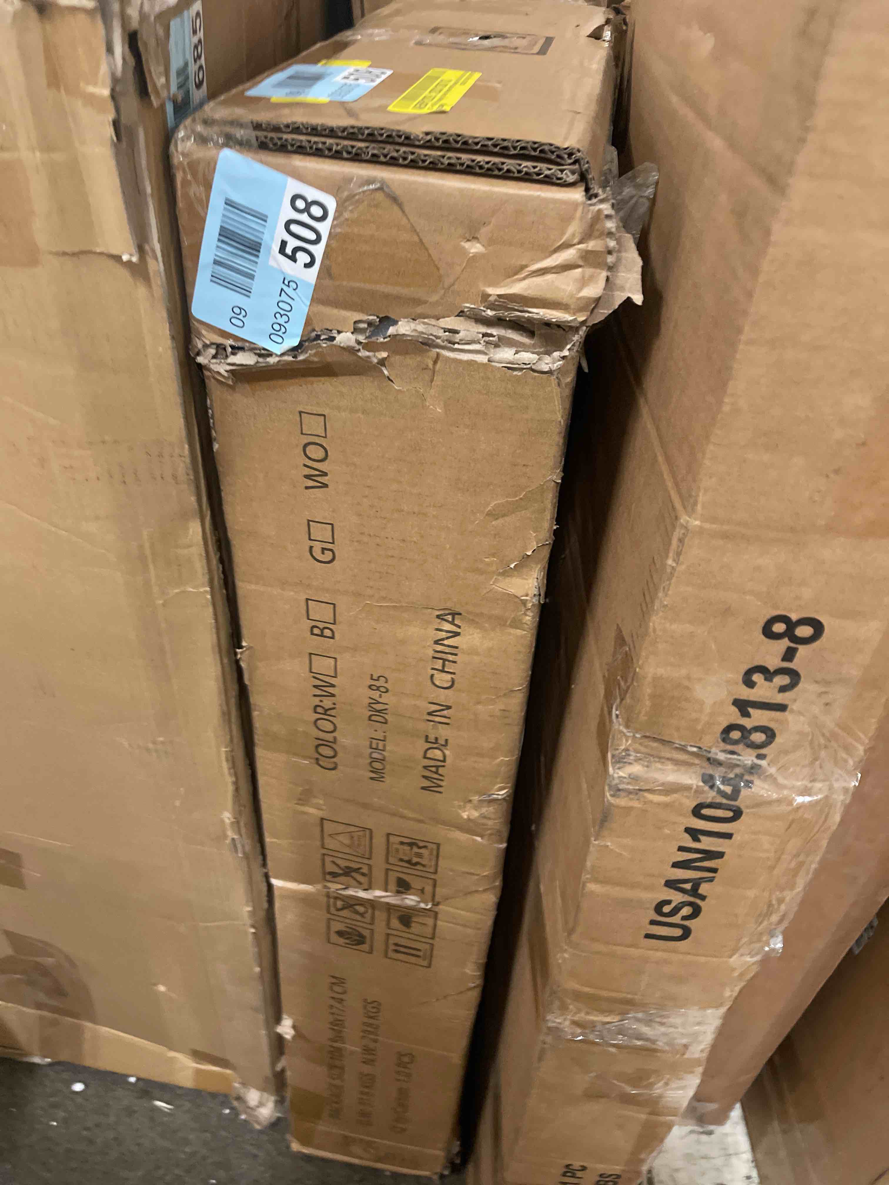 Condition photo showing New/Like New for 62-96'' hanging closet system with hanging rod