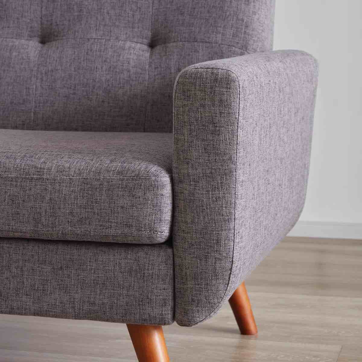 Condition photo showing New/Like New for 65" W Loveseat Sofa Mid Century Modern Love Seat Couches For Living Room