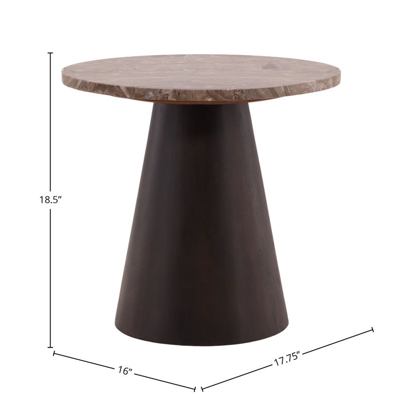 Condition photo showing New/Like New for Etta Marble Top End Table 