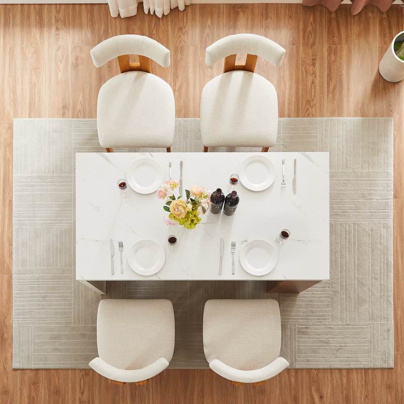 Condition photo showing New/Like New for 61" Kitchen Island with Imitation Marble Top - Power Outlets & Adjustable LED Light for Modern Farmhouse & Open-Concept Kitchens