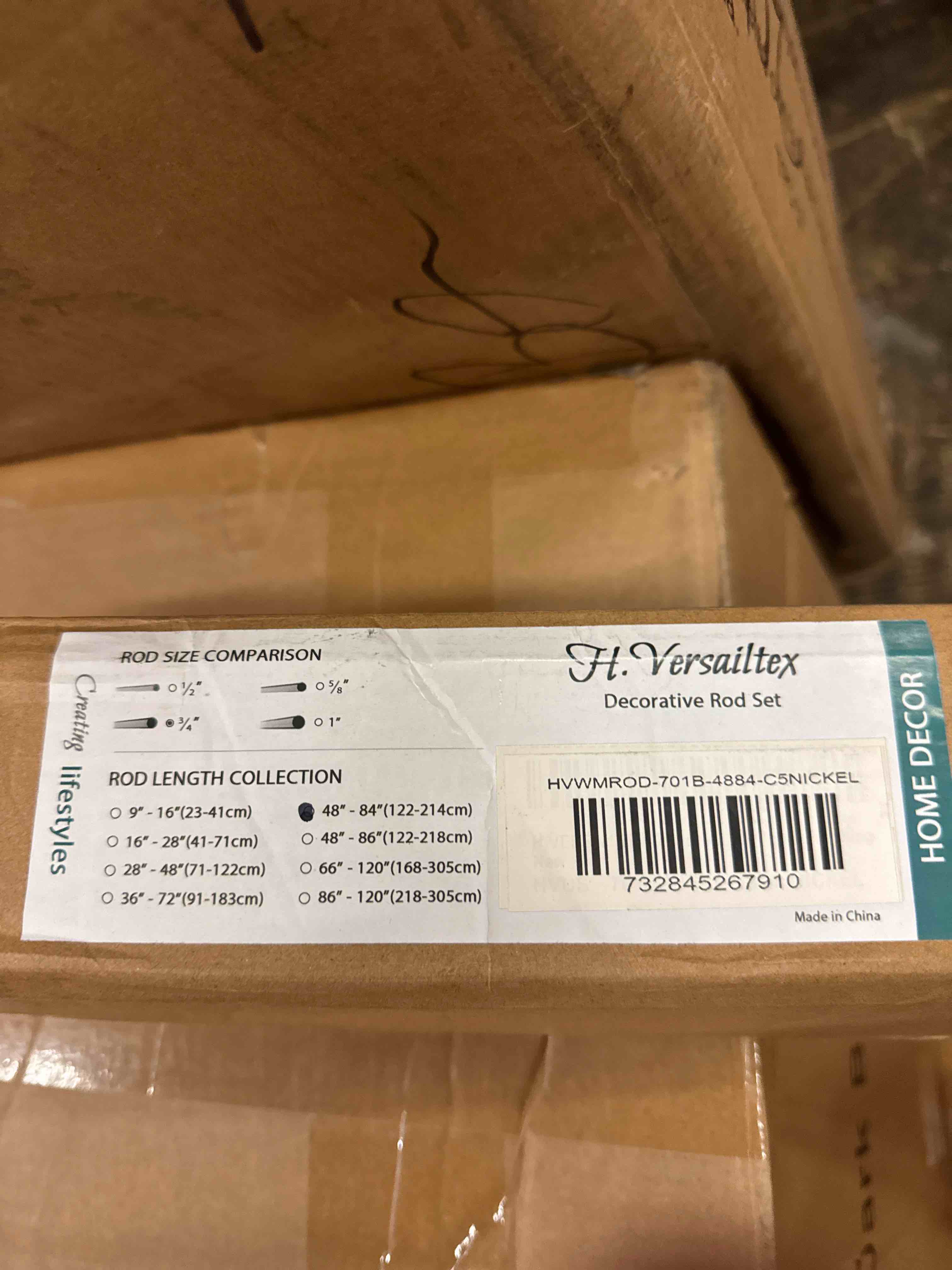 Condition photo showing New/Like New for Window Curtain Rods for Windows Adjustable Decorative 3/4 Inch Diameter Single Window Curtain Rod Set with Classic Finials