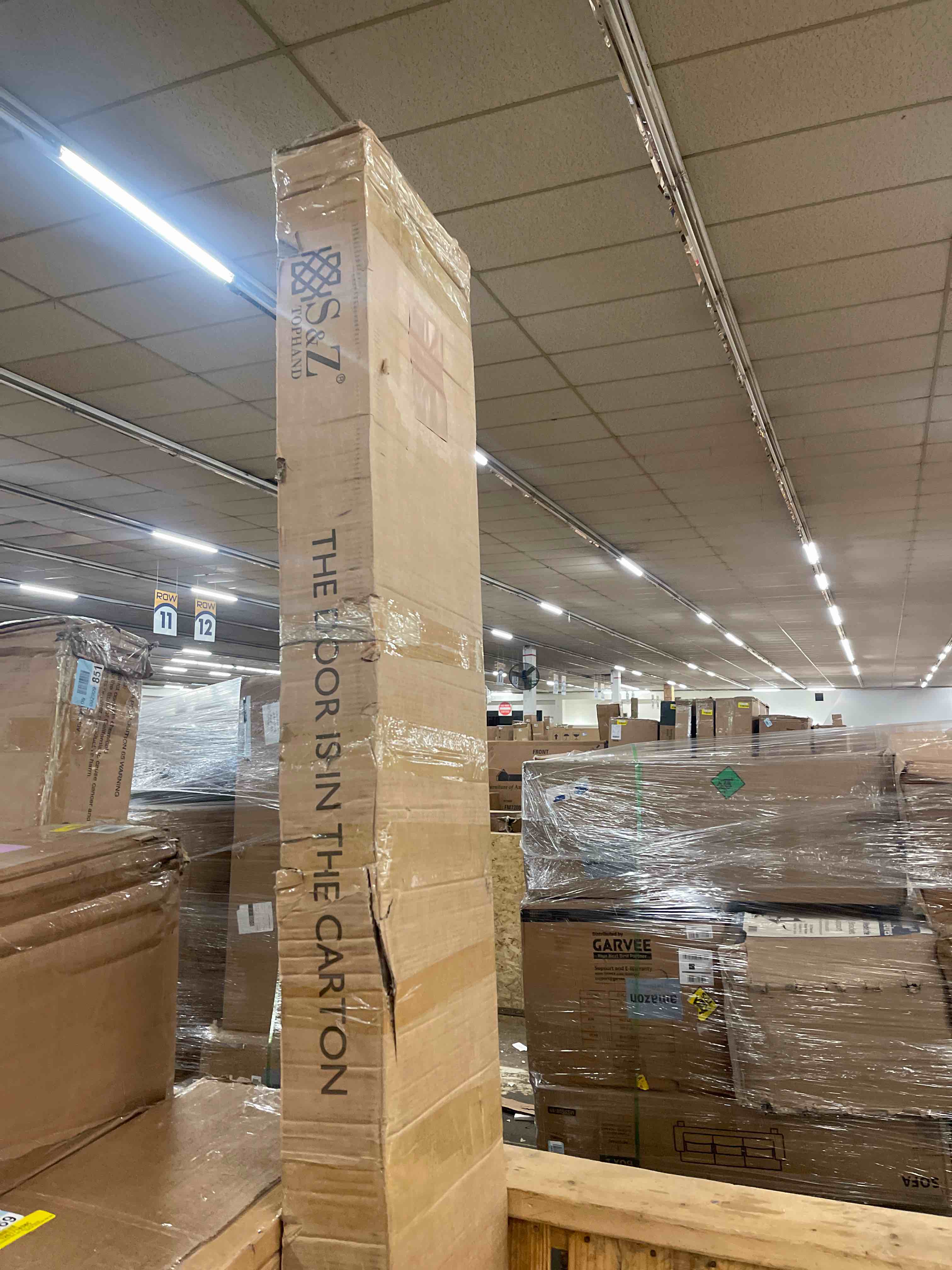 Condition photo showing New/Like New for S&Z TOPHAND Natural Wood Barn Door